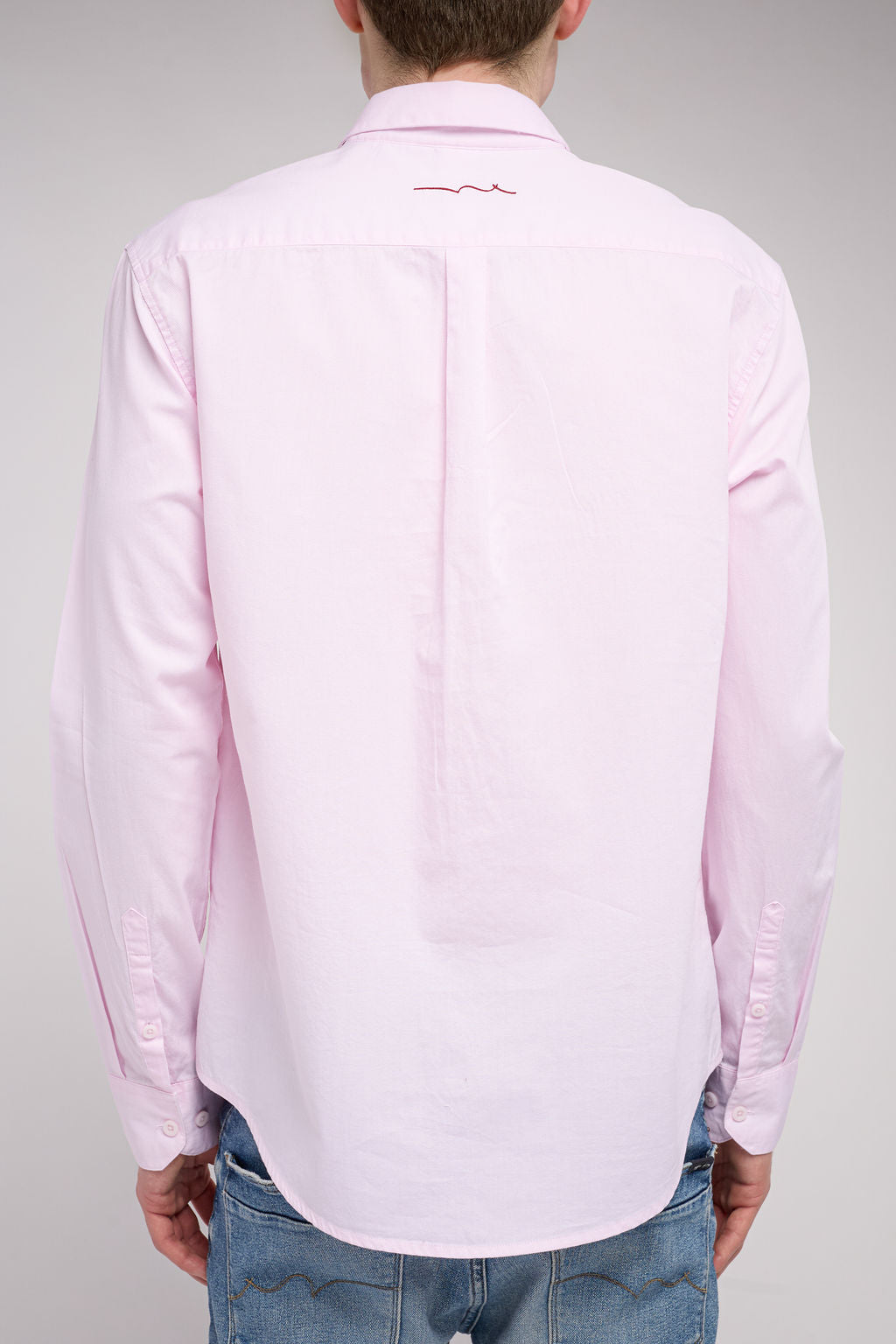Chemise en twill col italien C-VOLT 2 ML PINK SHIRT