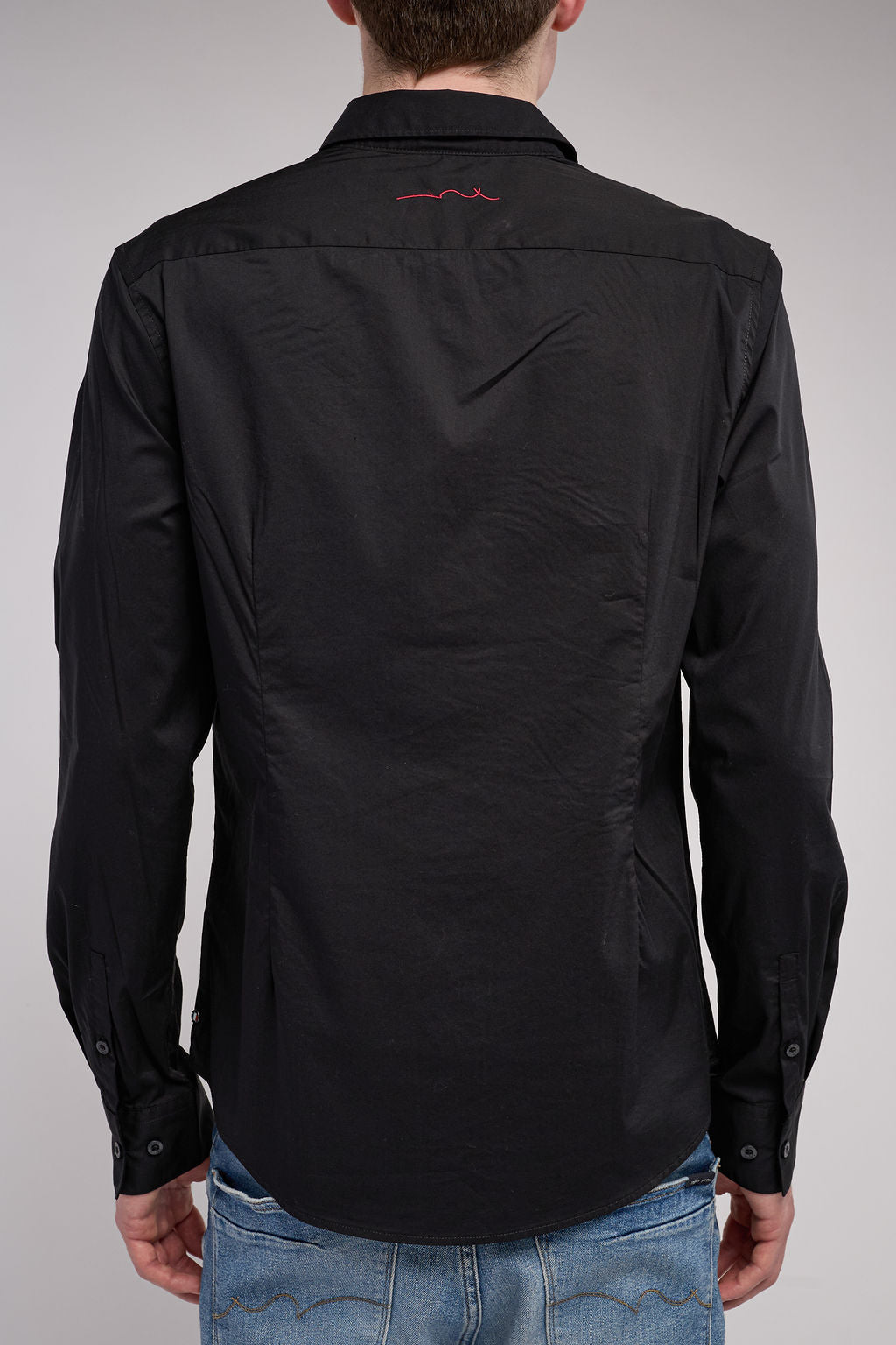 Chemise col français C-OSWALD ML CHARBON