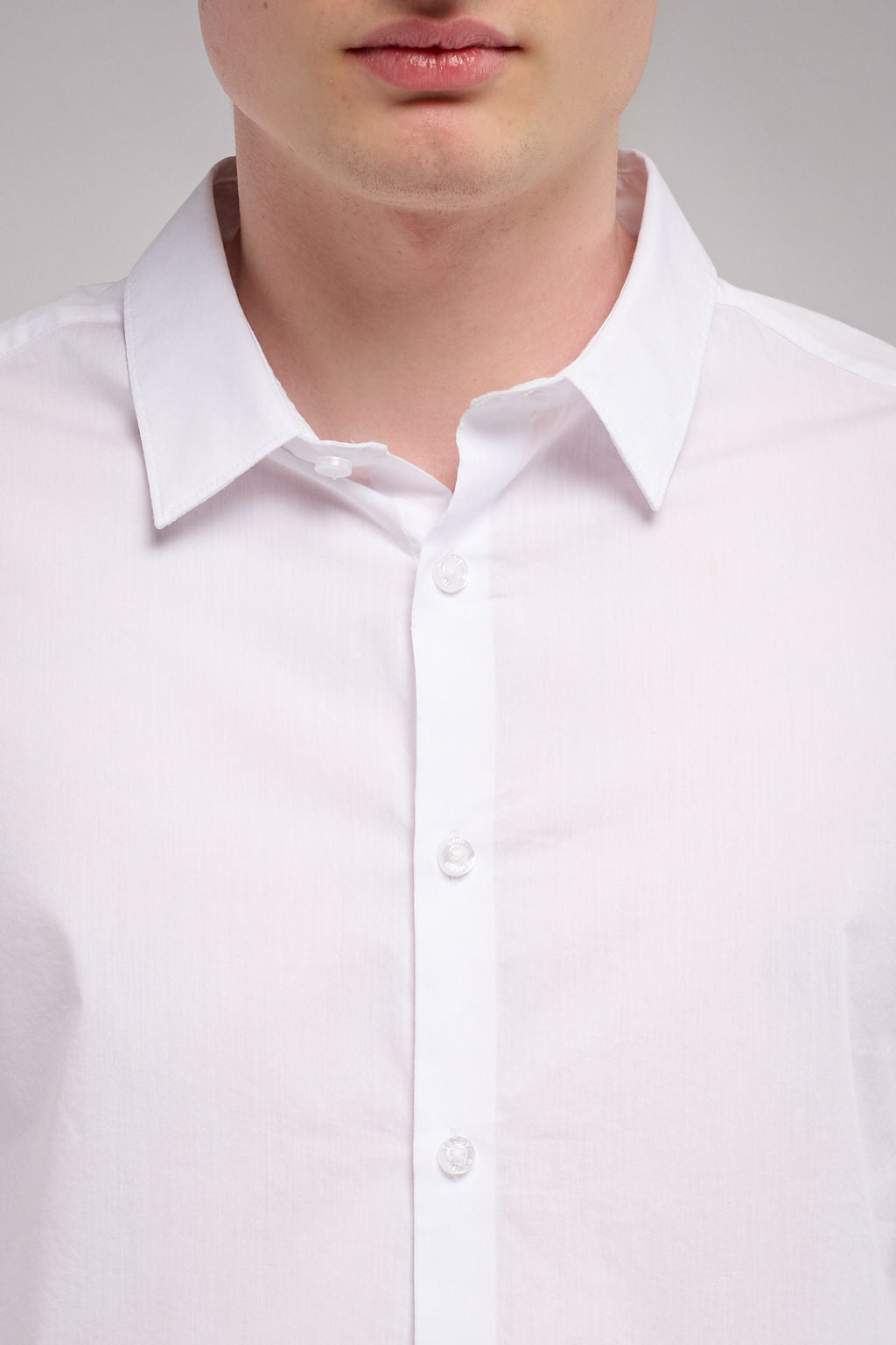 Chemise col français C-OSWALD ML BLANC