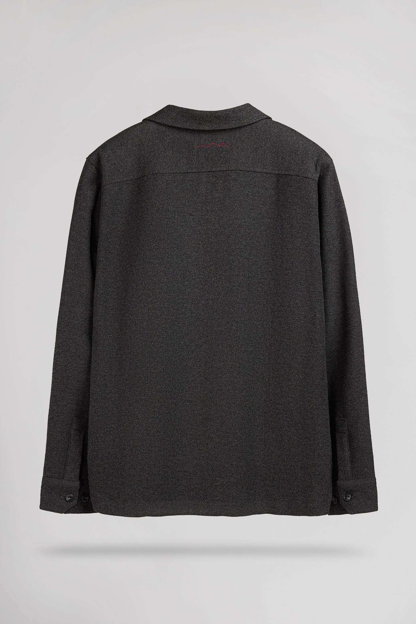 Chemise col hawaïen C-LARY ML MELANGE BLACK