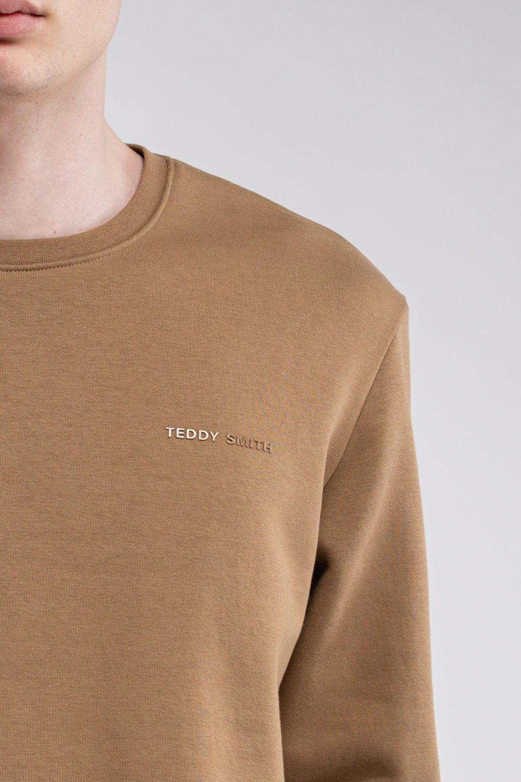 Sweat col rond S-NARK RC NOISETTE
