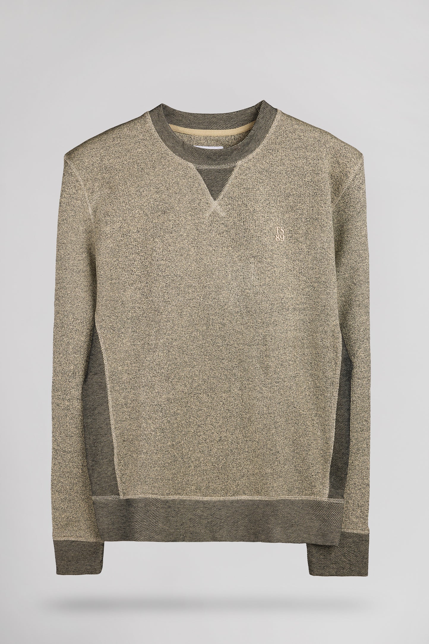 Sweat loose col rond S-YANIS RC BEIGE CHINE