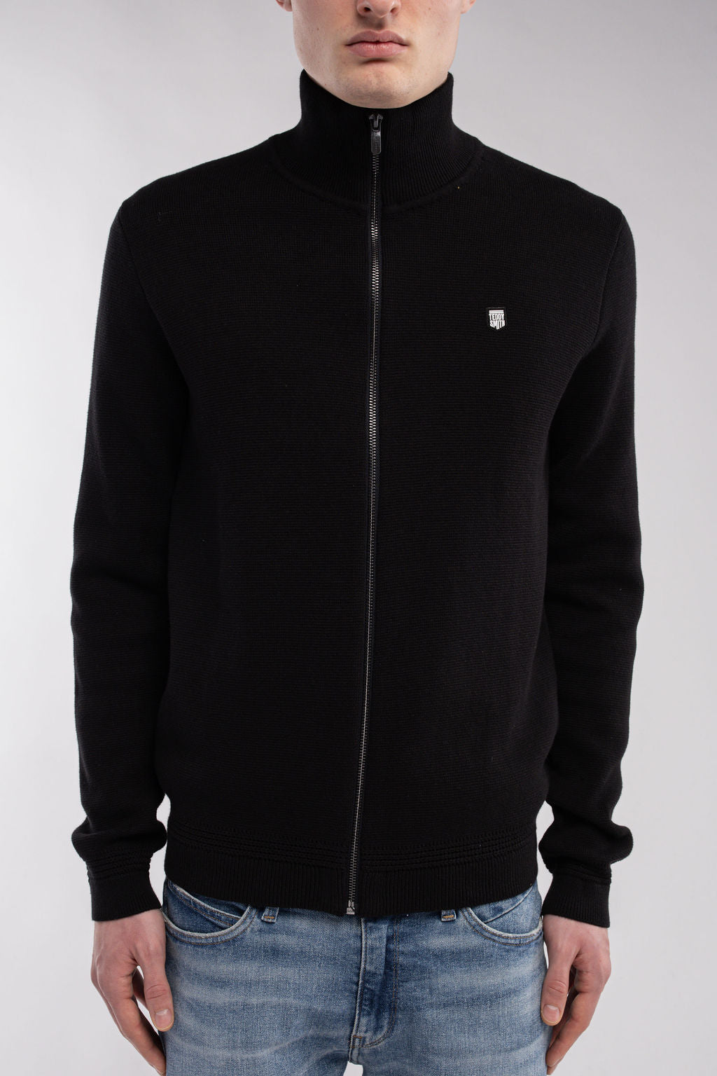 Gilet zippé en maille G-ETTORE NOIR