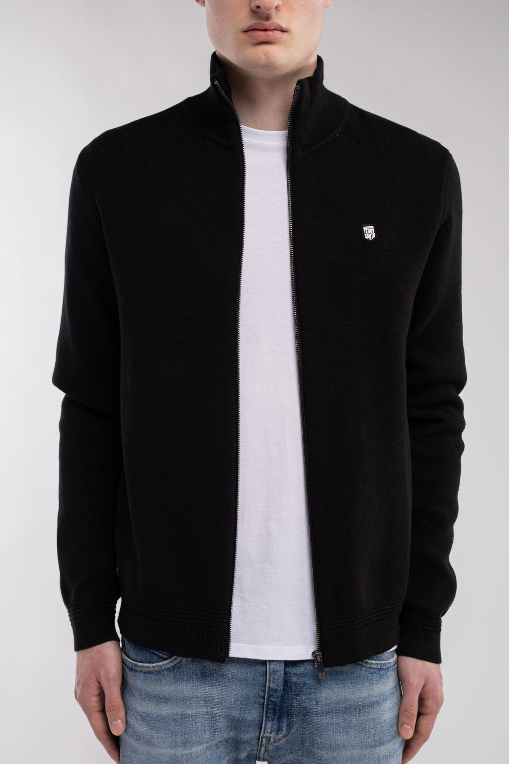 Gilet zippé en maille G-ETTORE NOIR
