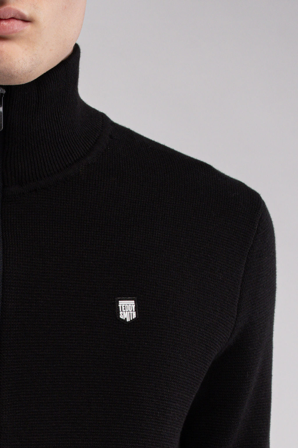 Gilet zippé en maille G-ETTORE NOIR