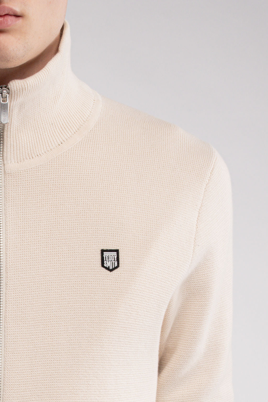 Gilet zippé en maille G-ETTORE NATUREL