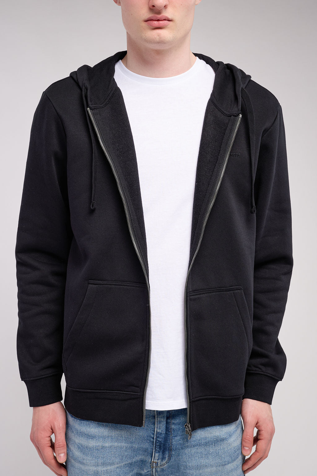 Sweat zippé à capuche GICLASS LITTLE NOIR