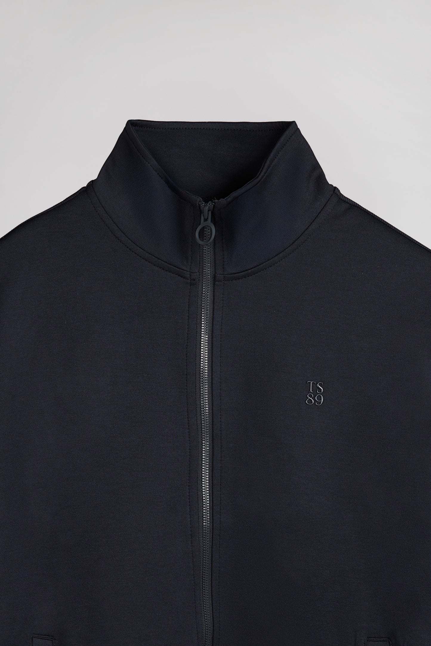 Gilet sweat col montant G-SERGIO ZIP DARK NAVY