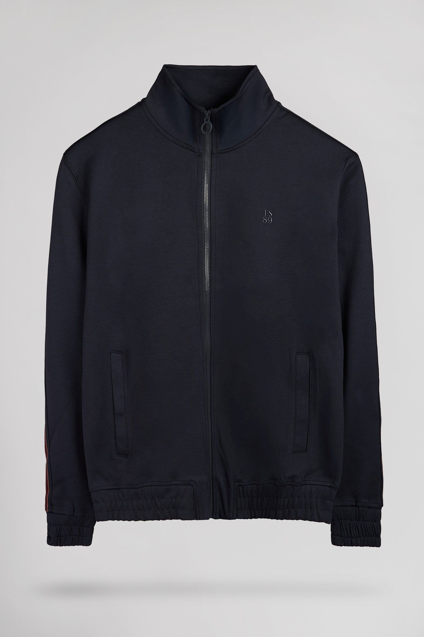 Gilet sweat col montant G-SERGIO ZIP DARK NAVY