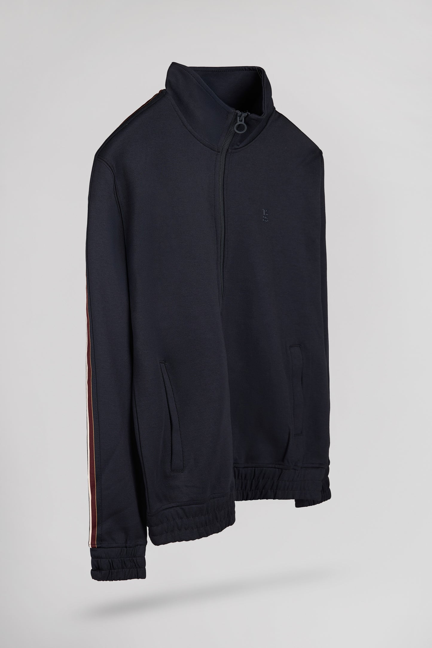 Gilet sweat col montant G-SERGIO ZIP DARK NAVY