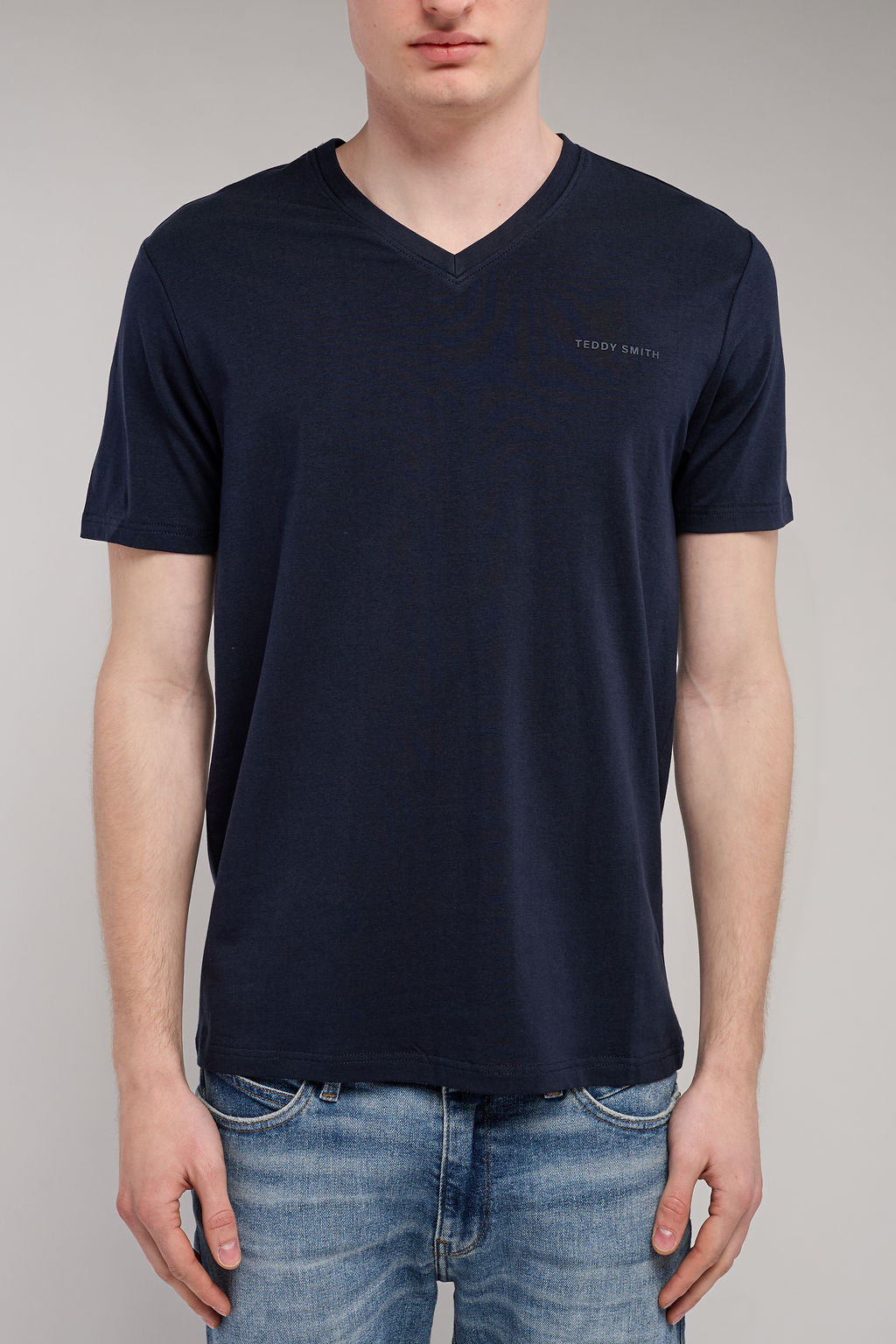 T-shirt col V TAWAX MC US NAVY
