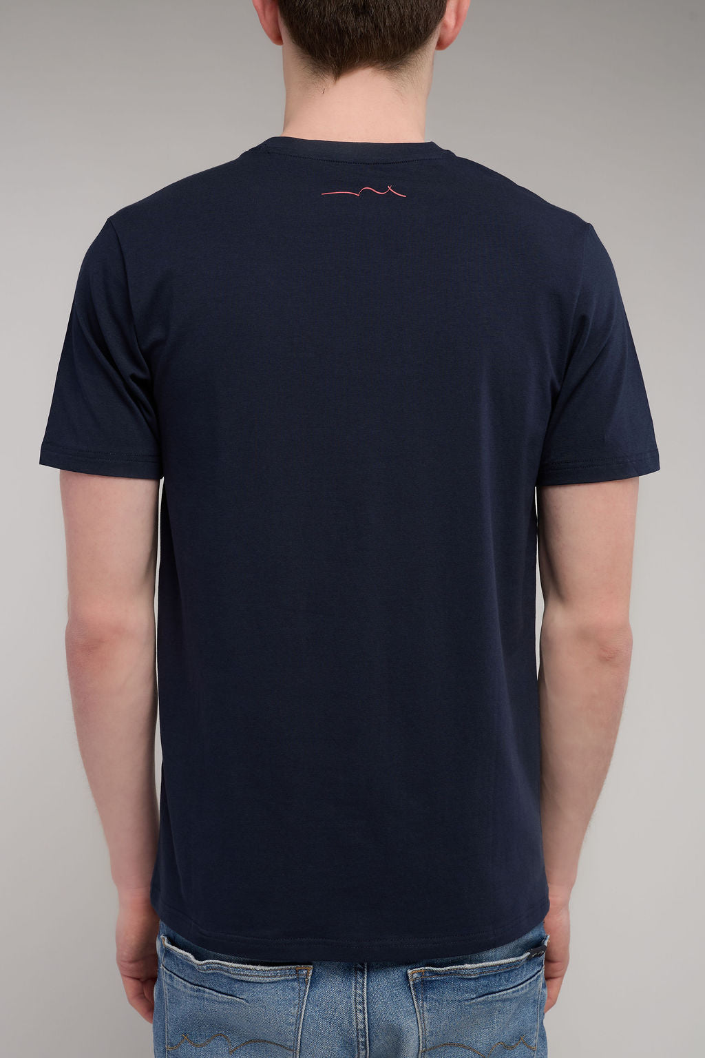 T-shirt col V TAWAX MC US NAVY