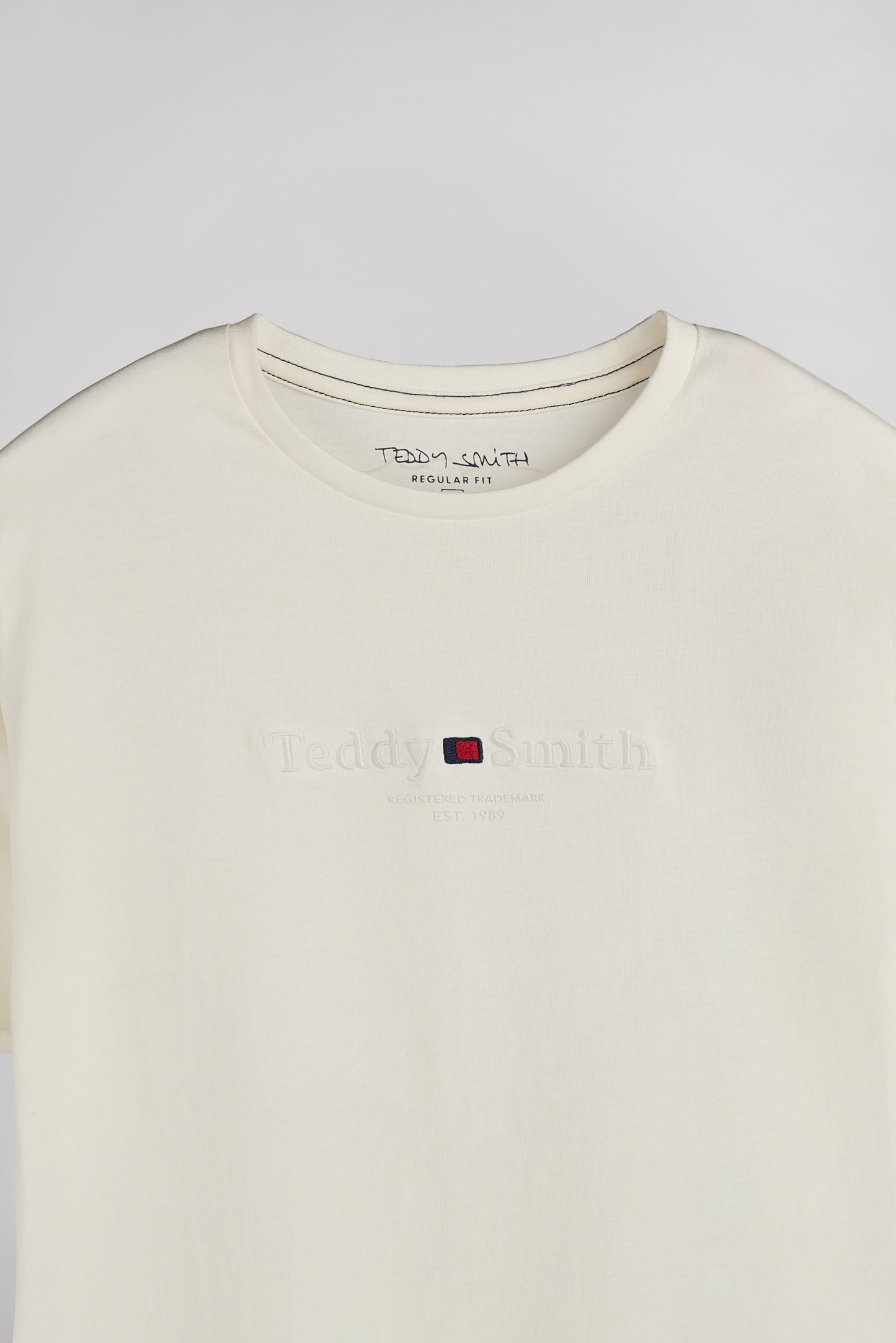 T-shirt col rond T-JIM MC MIDDLE WHITE