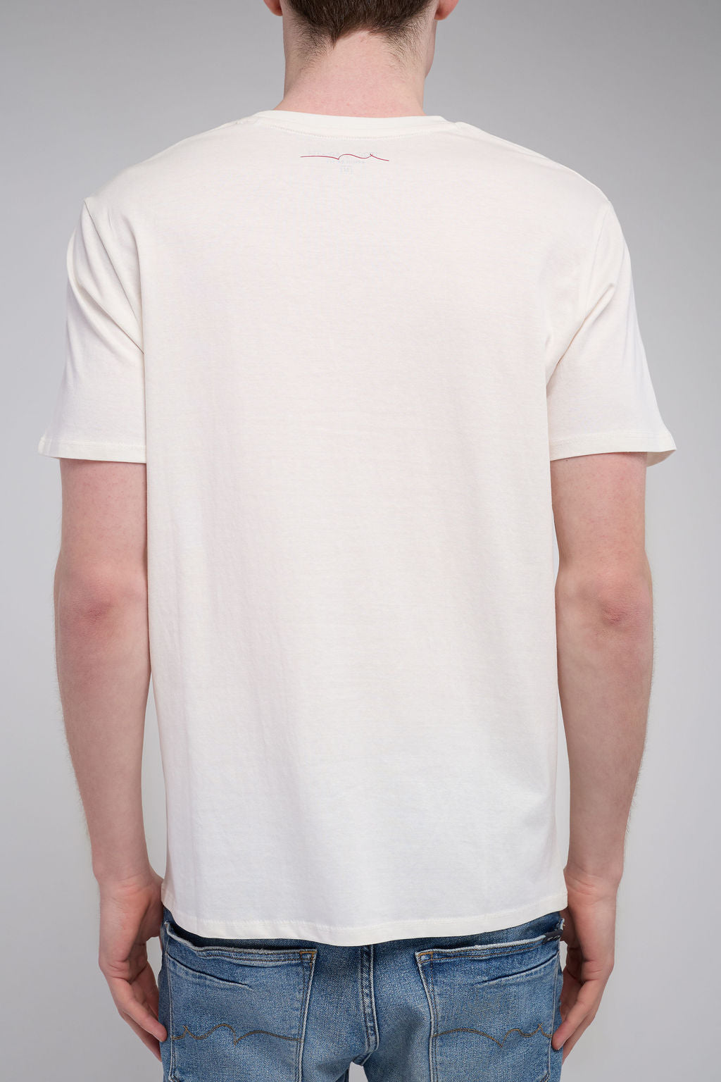 T-shirt col rond T-JIM MC MIDDLE WHITE