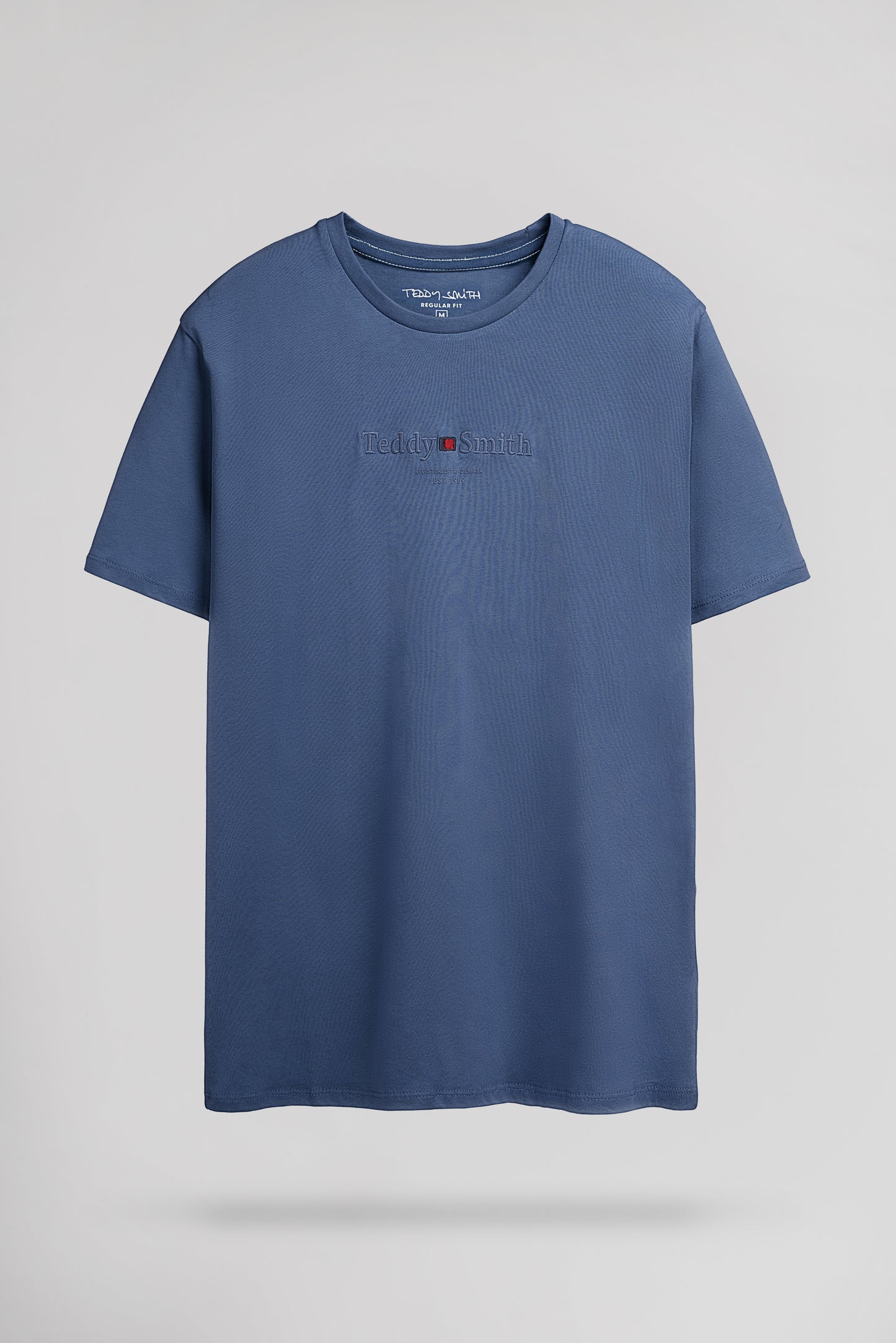 T-shirt col rond T-JIM MC FADED INDIGO
