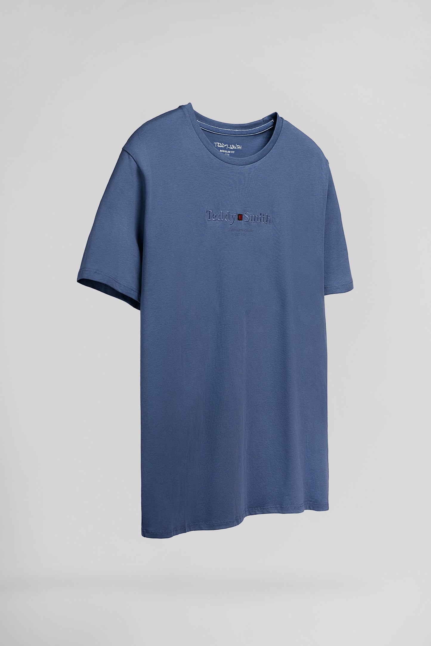 T-shirt col rond T-JIM MC FADED INDIGO