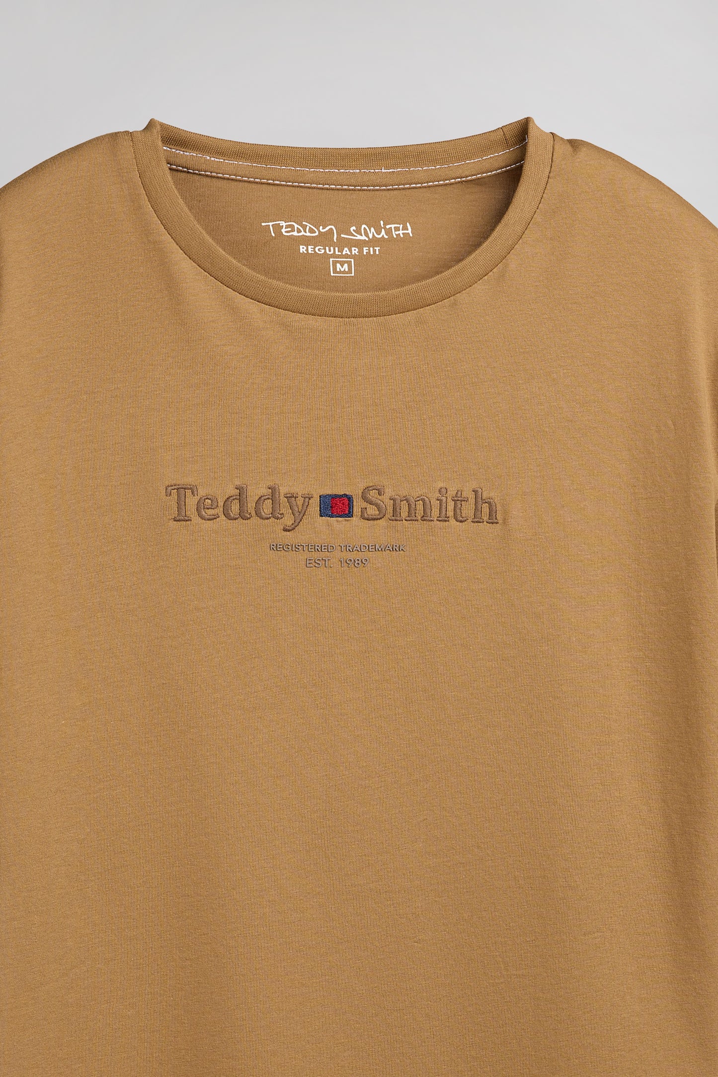 T-shirt col rond T-JIM MC NOISETTE