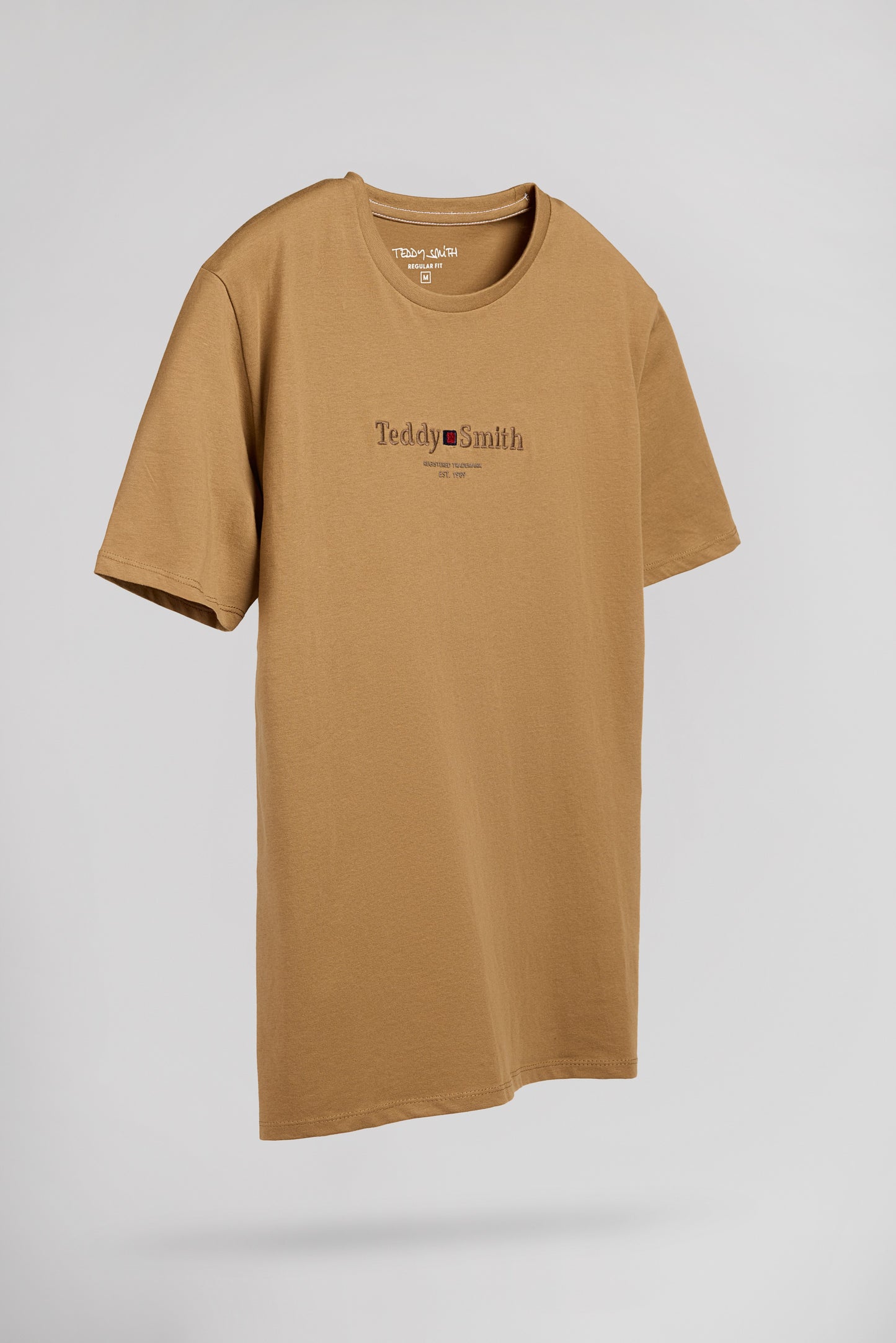 T-shirt col rond T-JIM MC NOISETTE