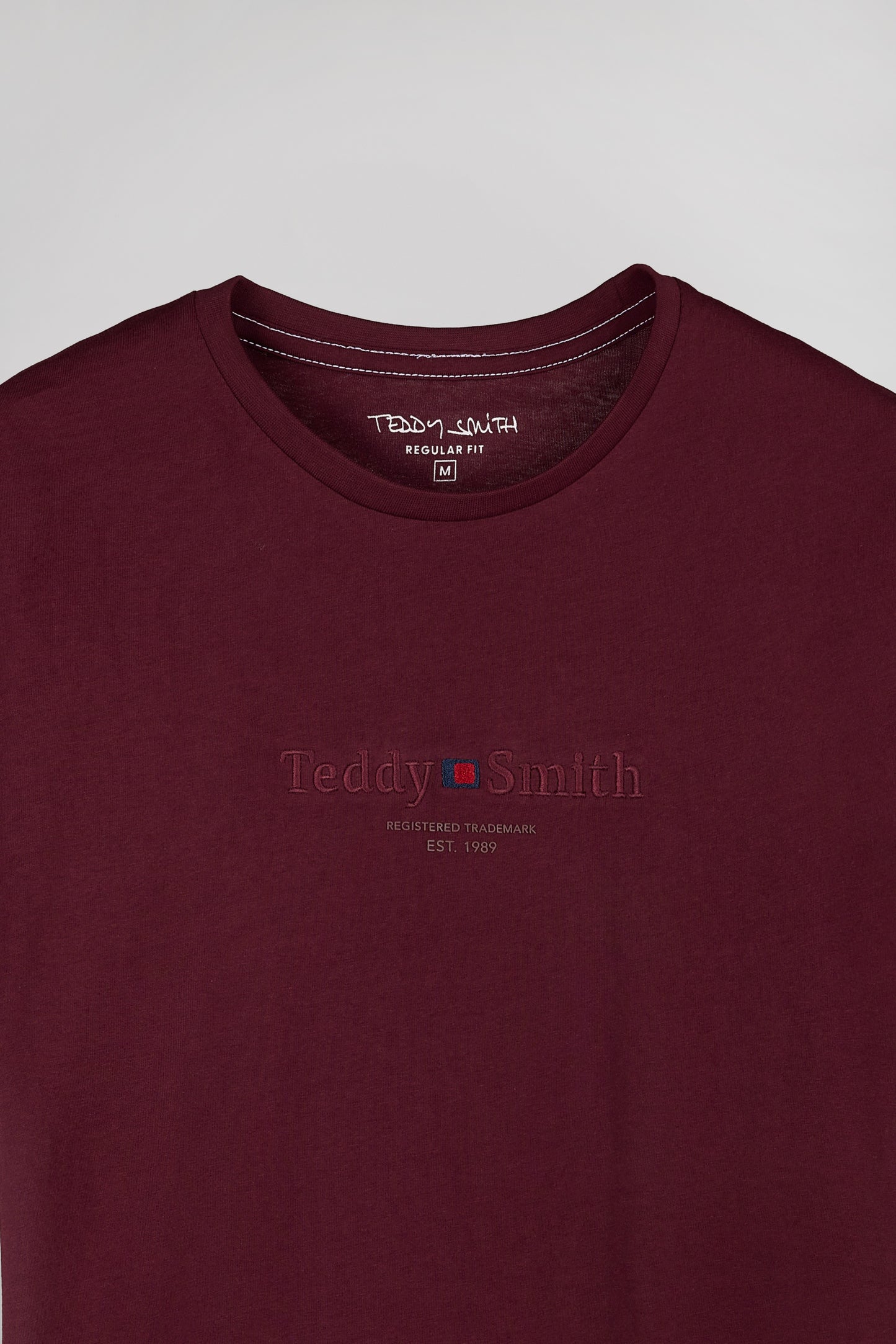 T-shirt col rond T-JIM MC DARK WINE