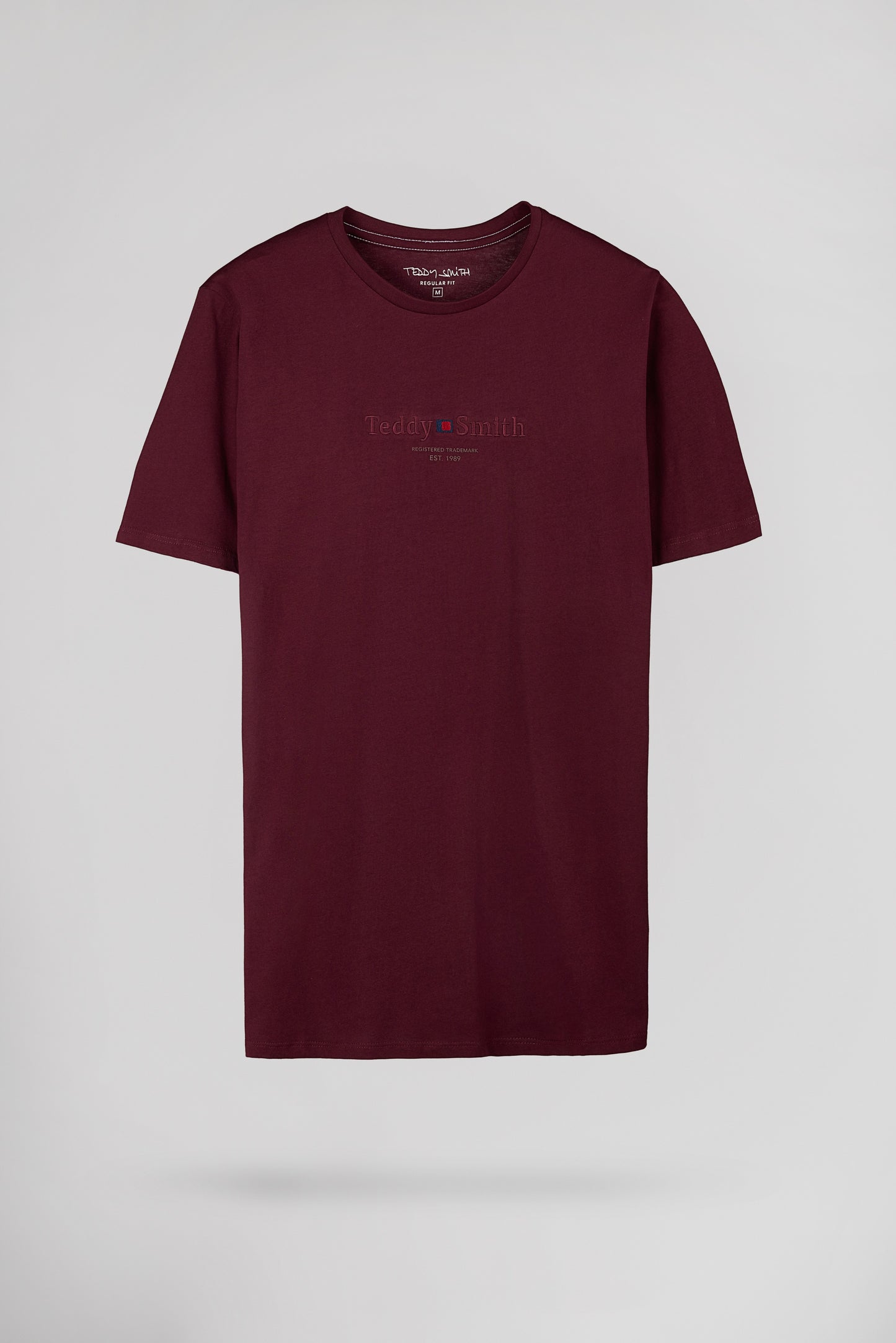T-shirt col rond T-JIM MC DARK WINE