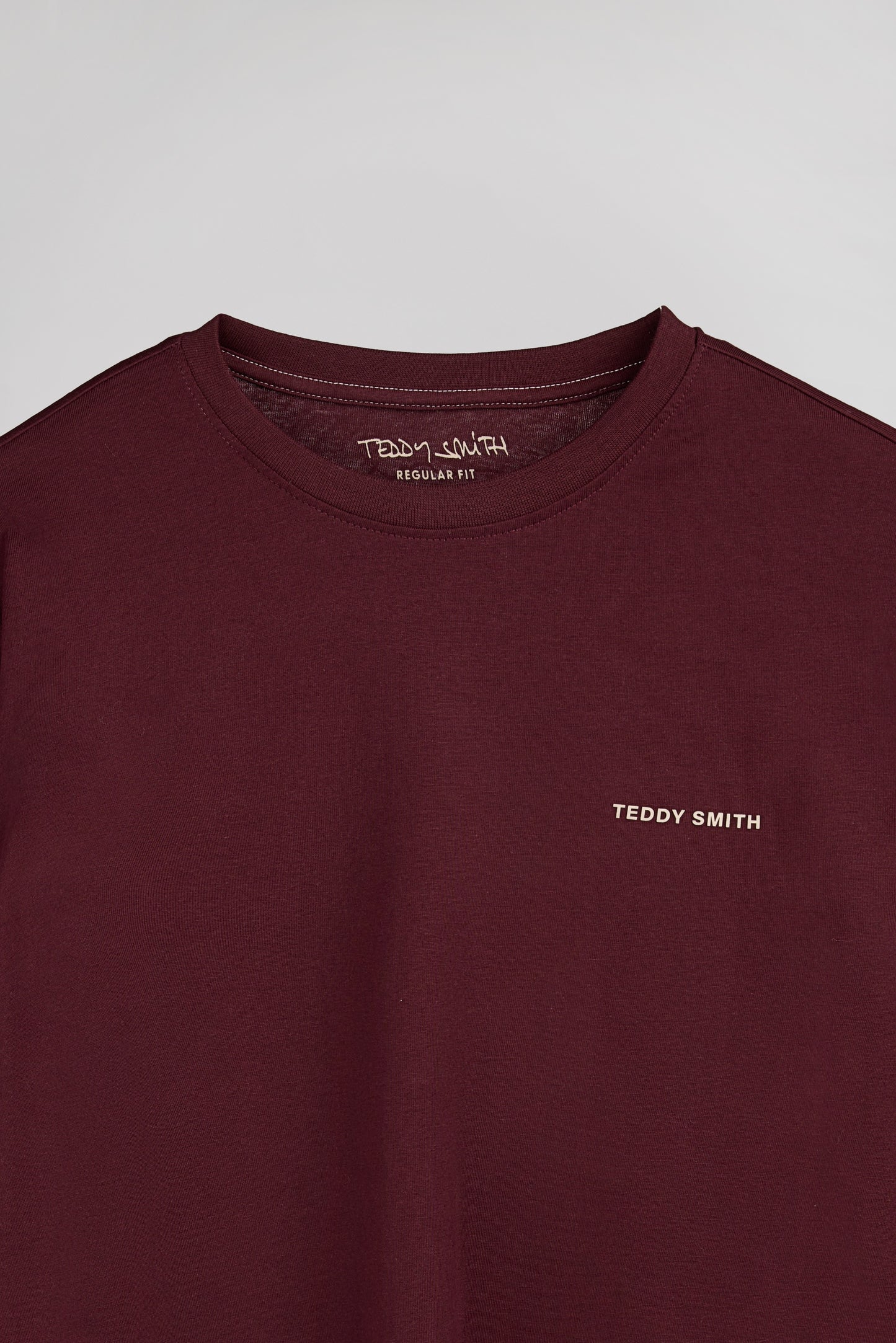 T-shirt col rond THE TEE 2 ML BORDEAUX FONCE