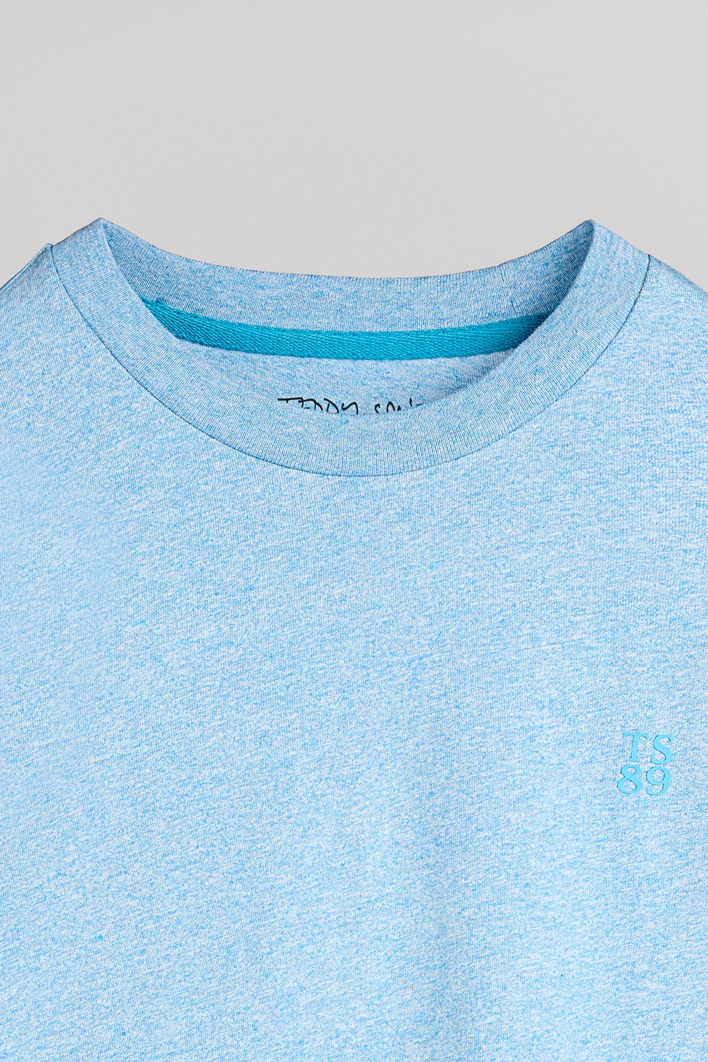 T-shirt col rond T-NARVIK MC BLEU PAON GRINDLE
