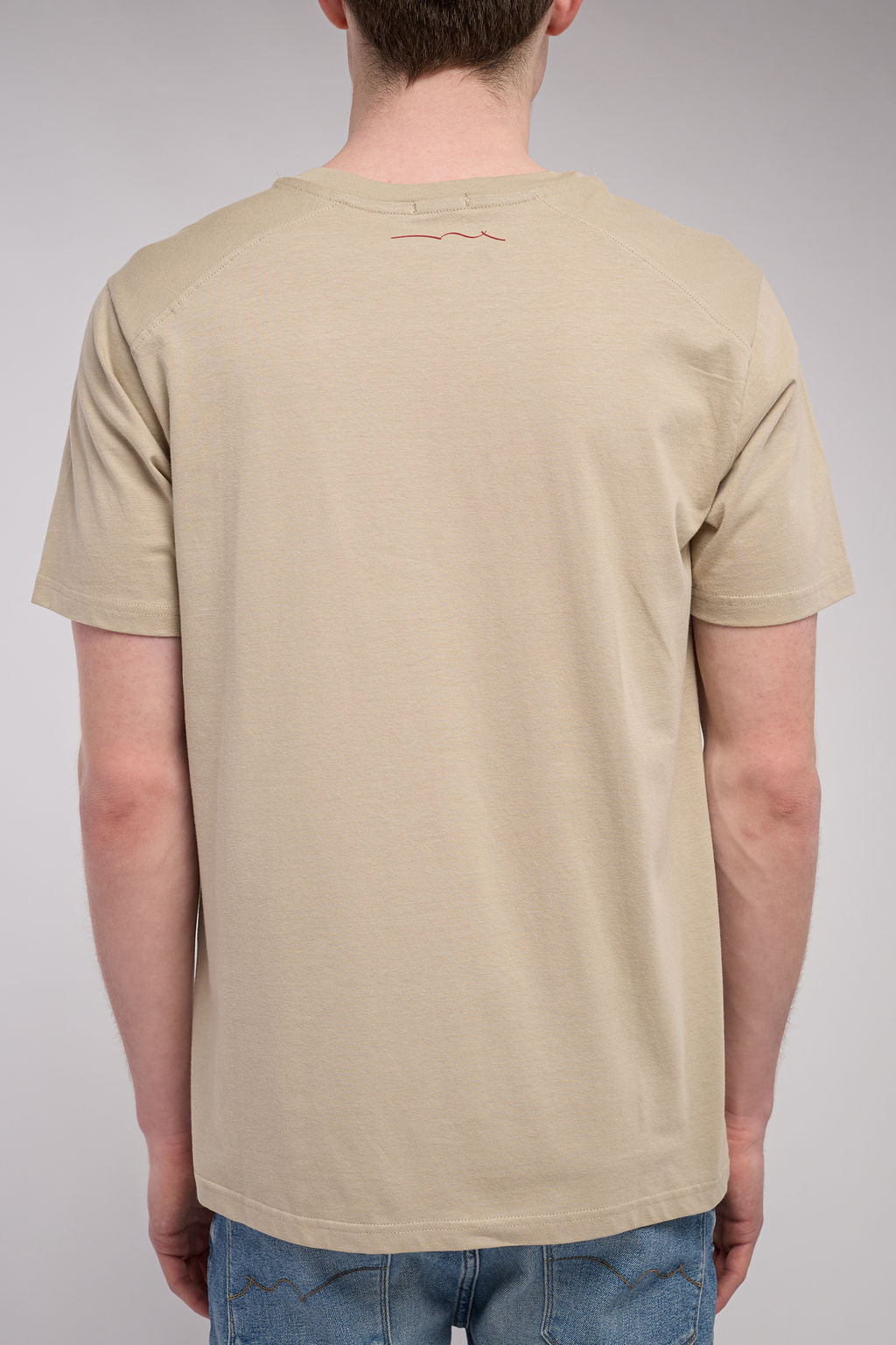 T-shirt col rond T-JOHN MC BEIGE
