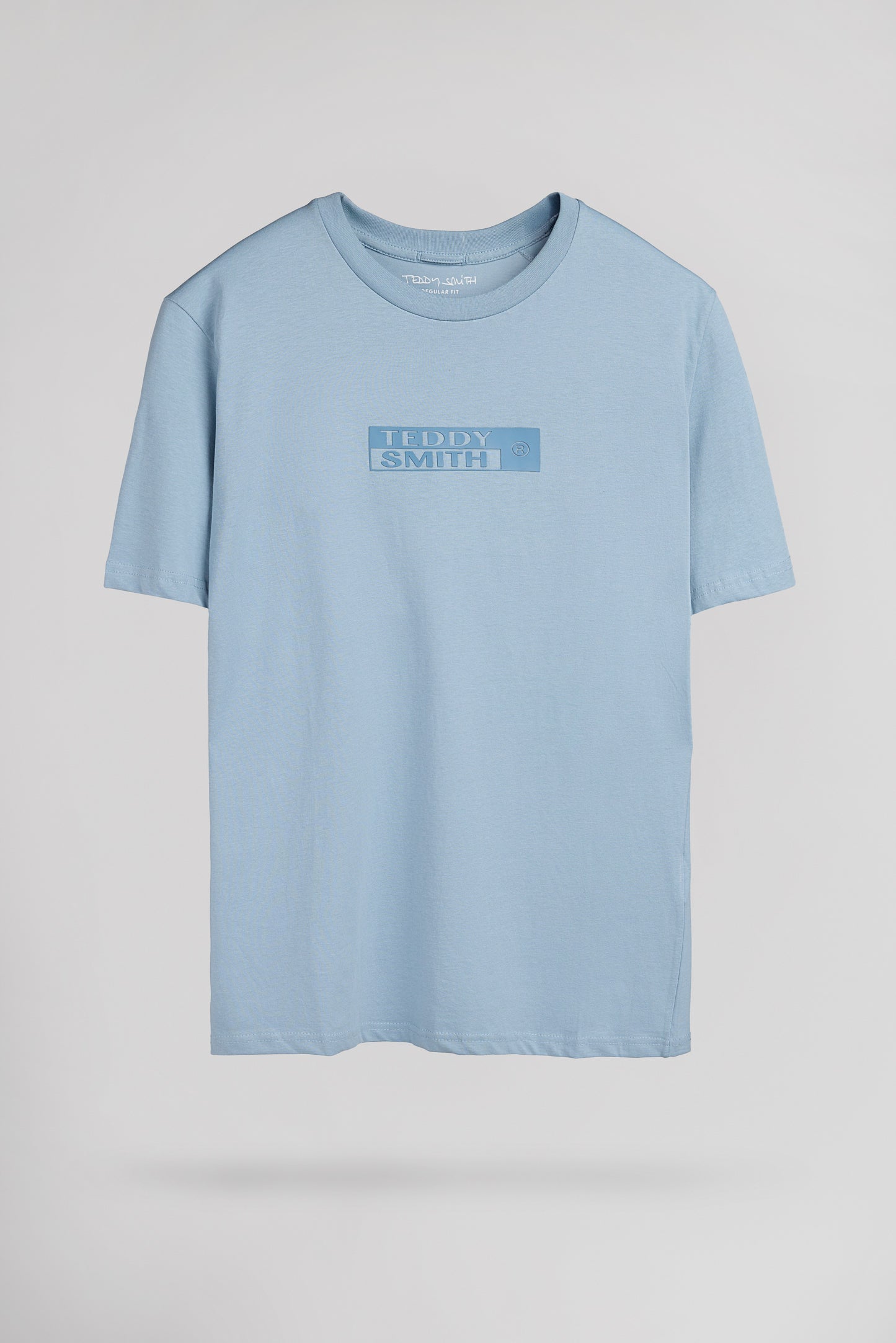 T-shirt col rond T-JOHN MC BLEU GRIS
