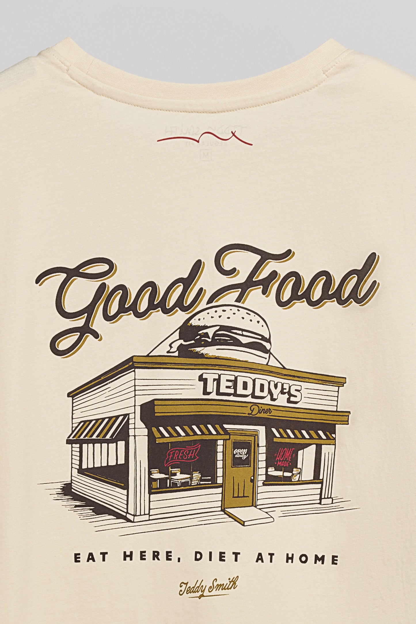 T-shirt col rond T-DINNER MC CREAM