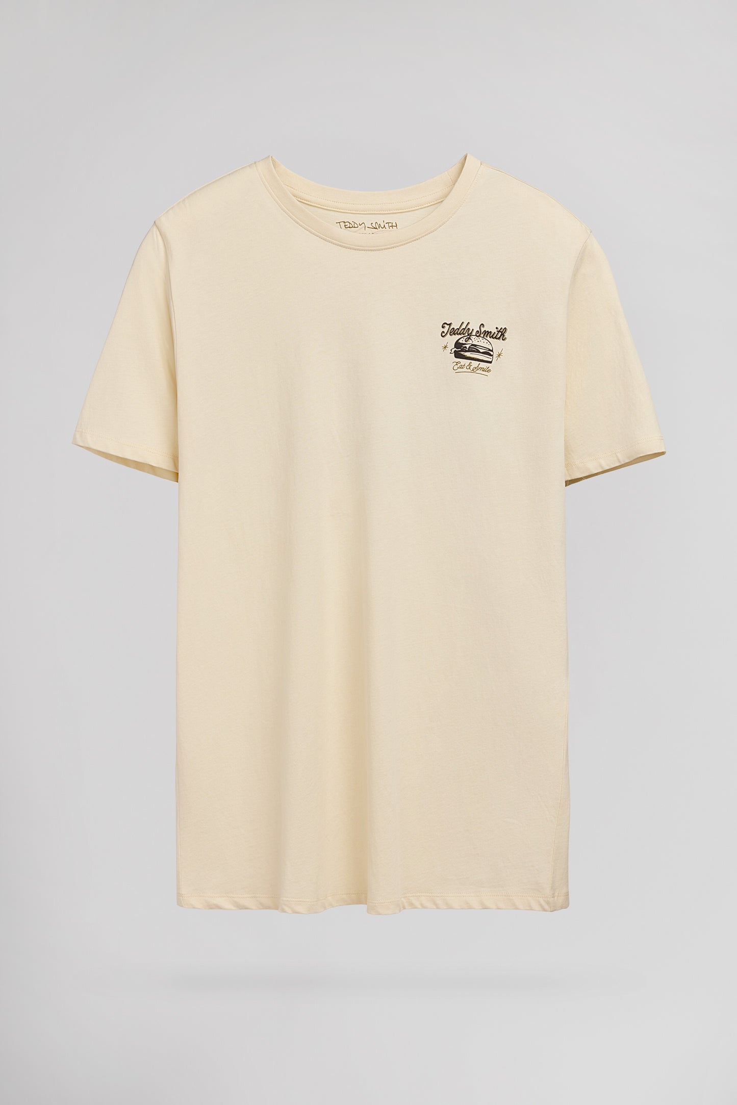 T-shirt col rond T-DINNER MC CREAM