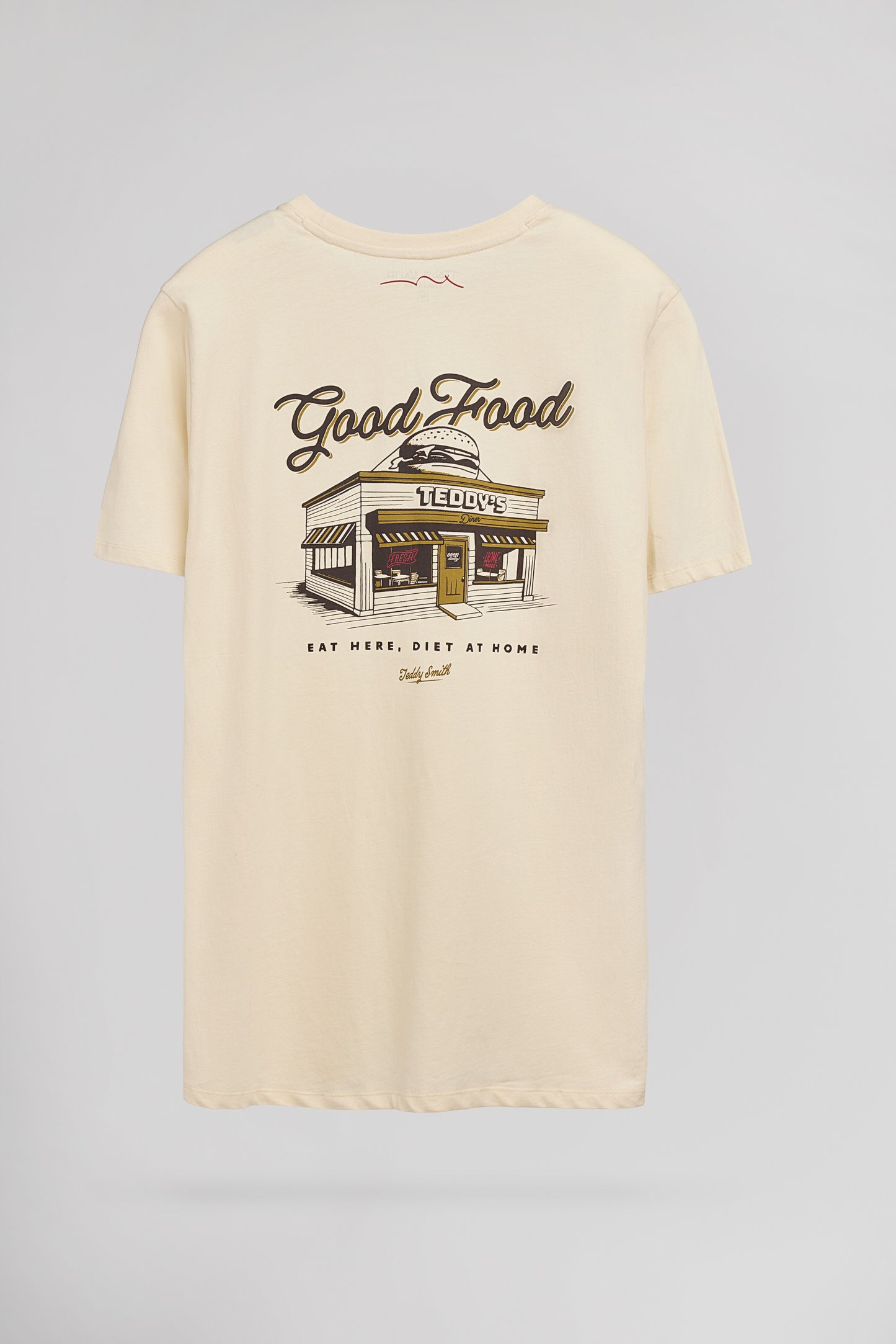 T-shirt col rond T-DINNER MC CREAM