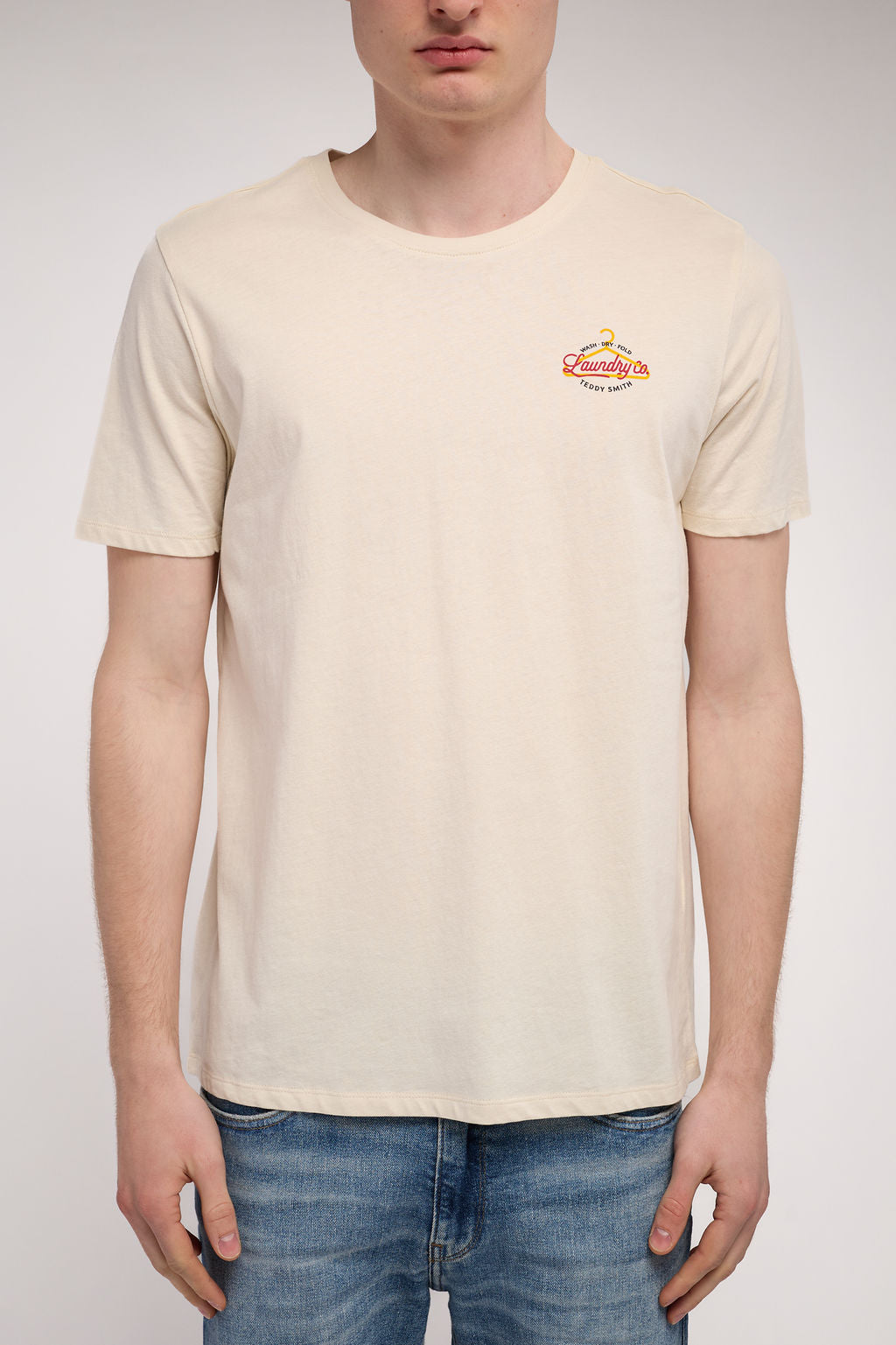T-shirt col rond T-LAUNDRY MC CREAM