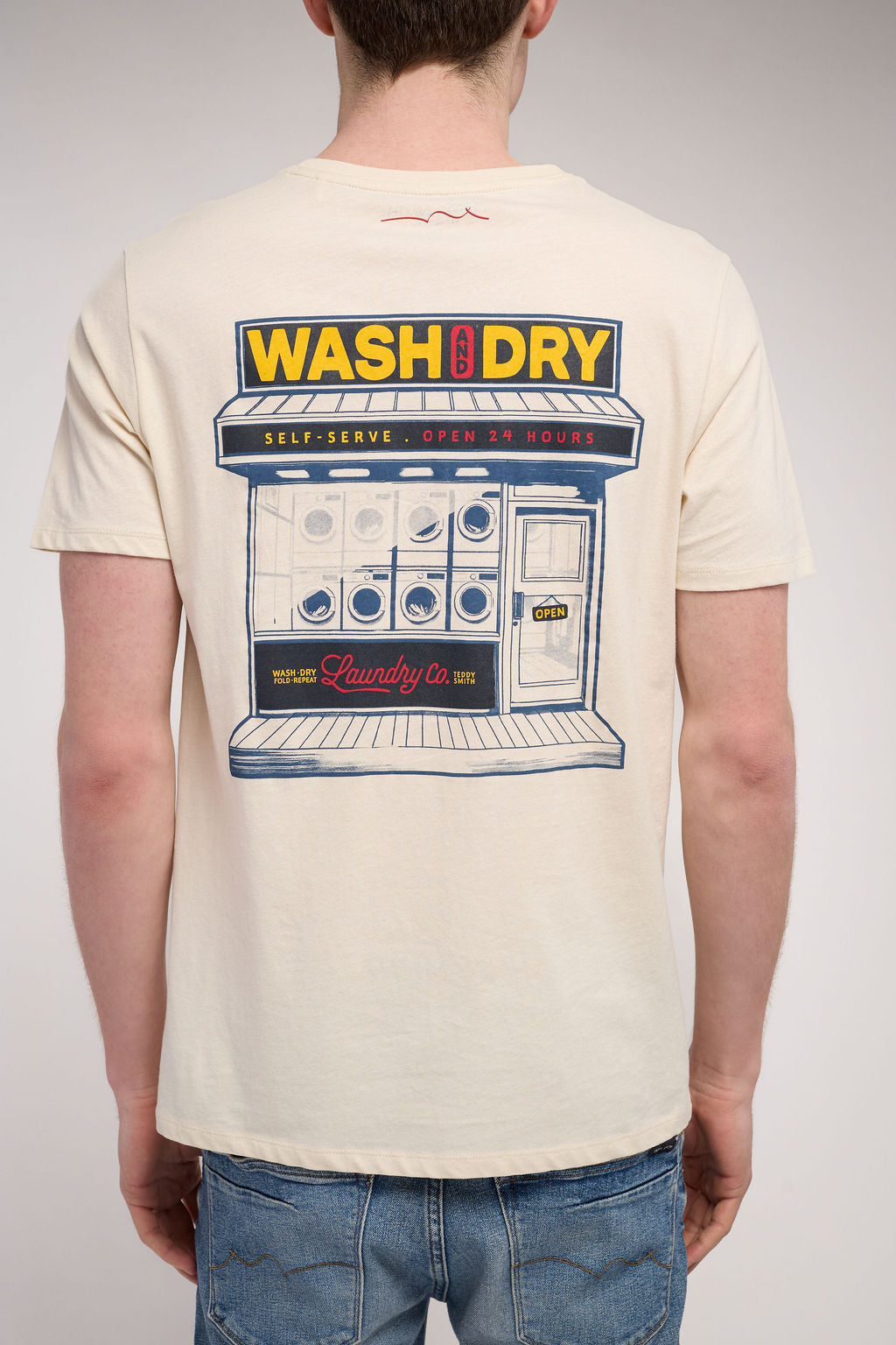 T-shirt col rond T-LAUNDRY MC CREAM