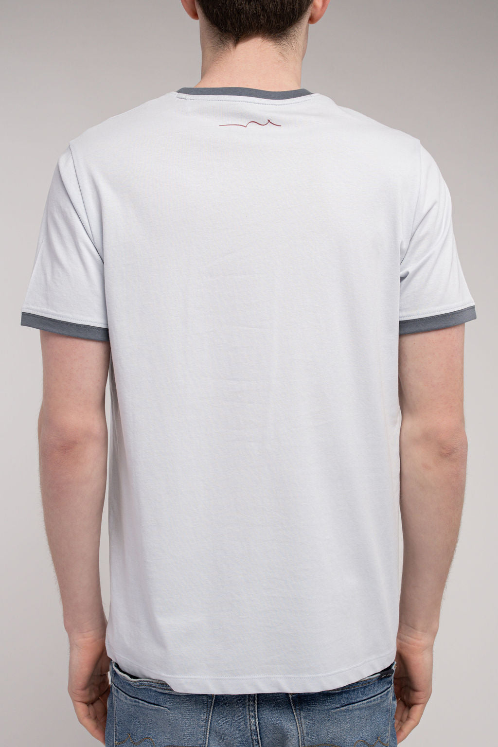 T-shirt col rond TICLASS MC BLEU GLACIER