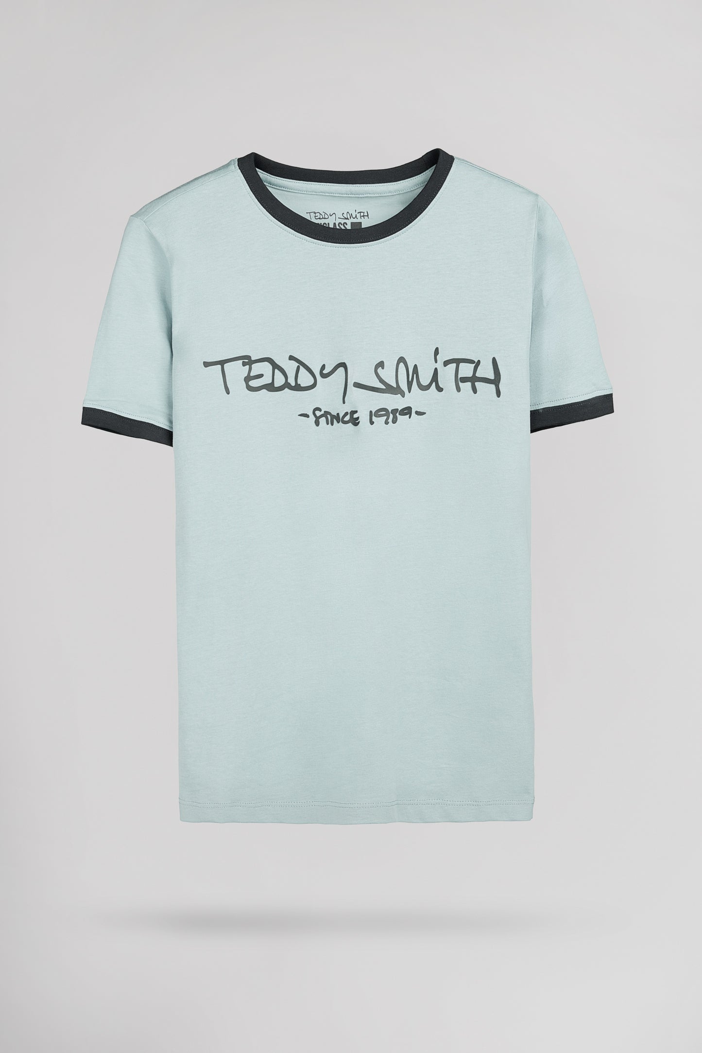 T-shirt col rond TICLASS MC BLEU GLACIER