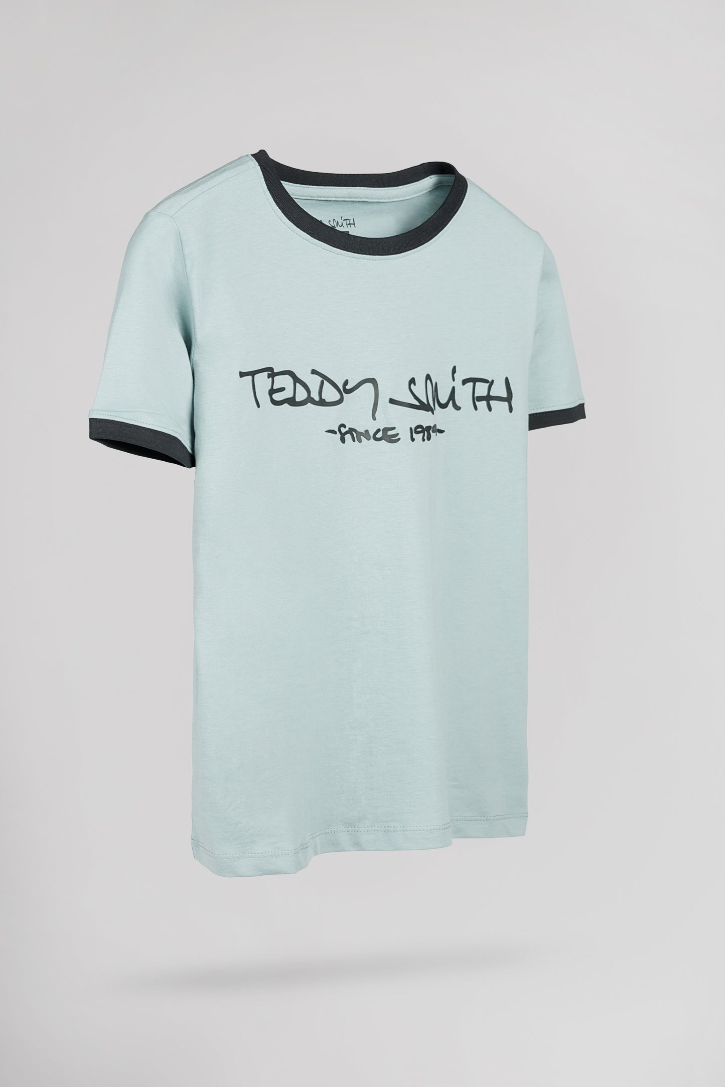 T-shirt col rond TICLASS MC BLEU GLACIER