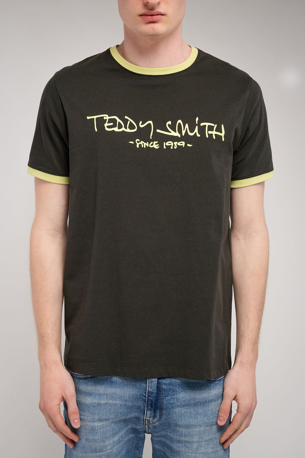 T-shirt col rond TICLASS MC DEEP KAKI