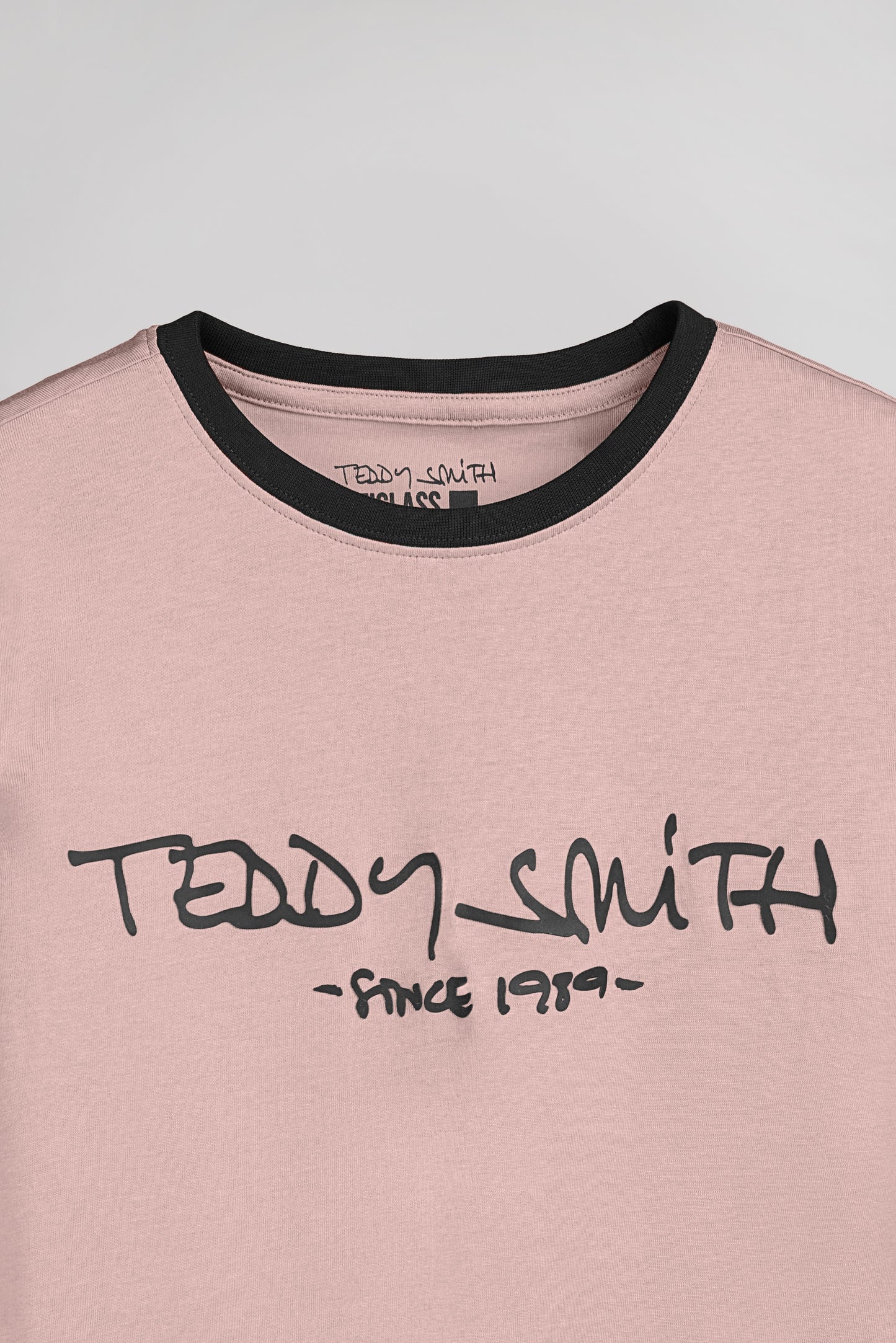 T-shirt col rond TICLASS MC WOOD ROSE