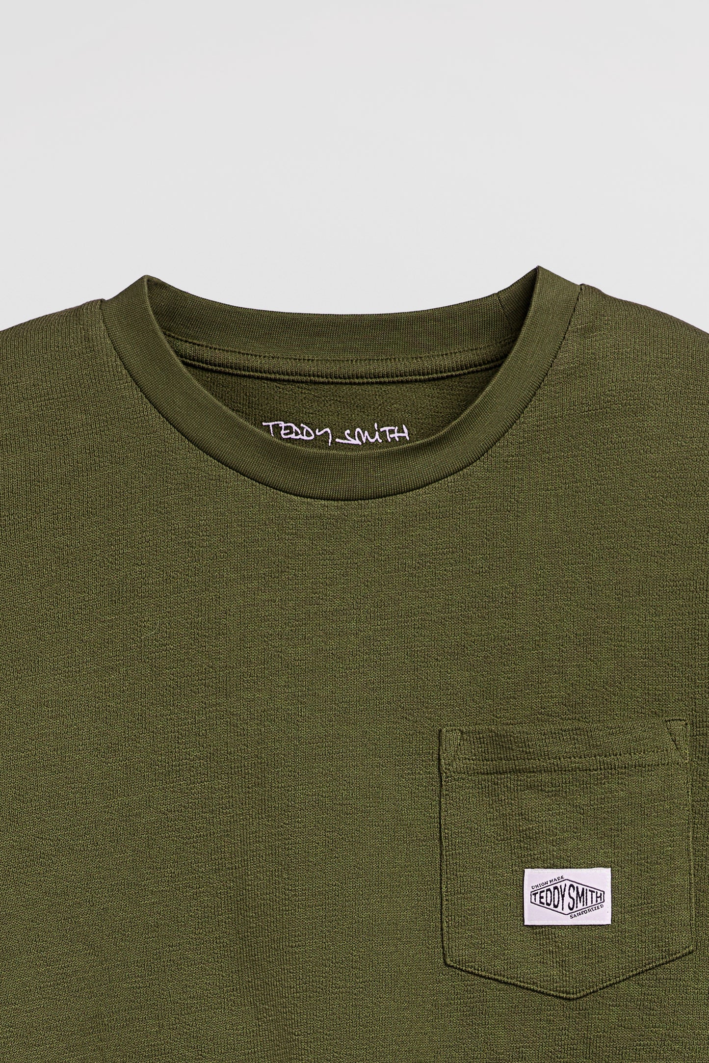 T-shirt col rond T-JAMESON ML TURBULENCE KAKI