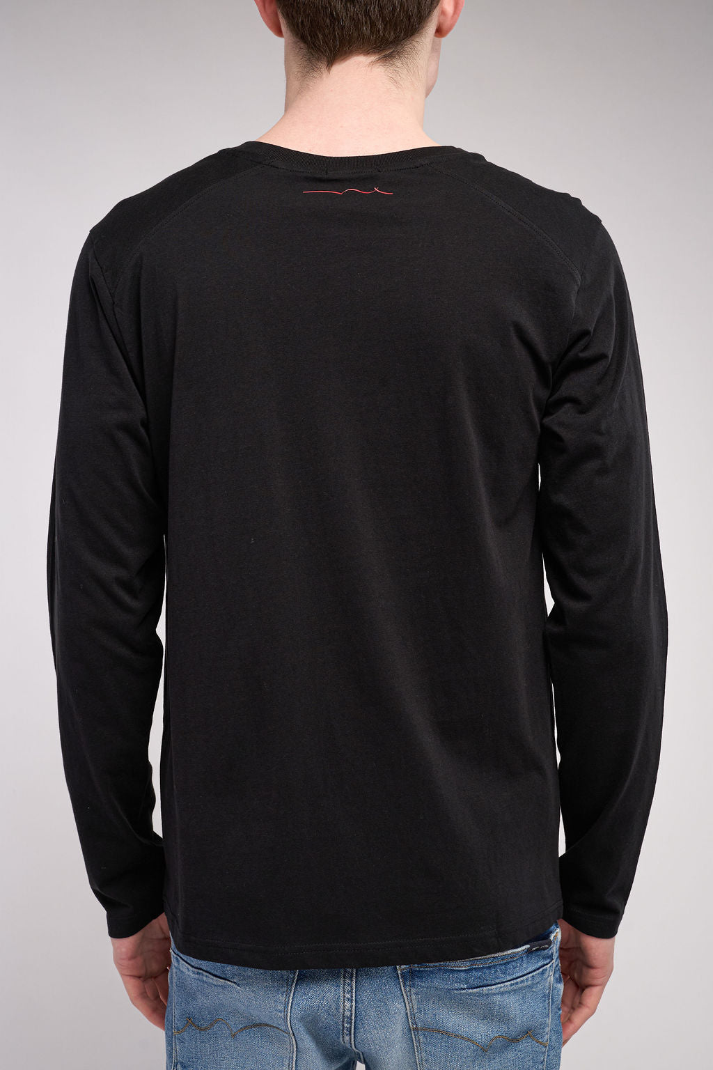 T-shirt col rond T-JOHN ML NOIR
