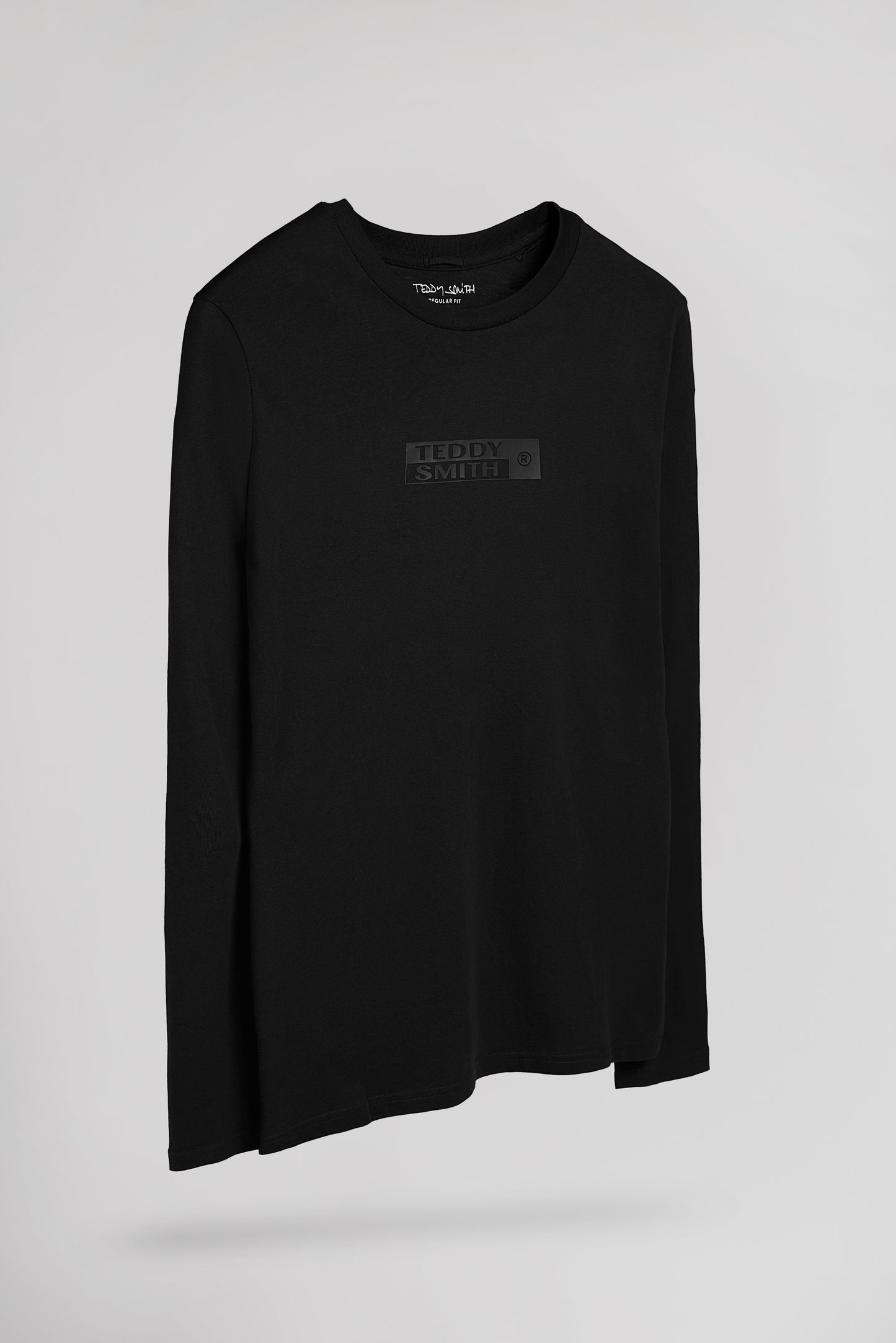 T-shirt col rond T-JOHN ML NOIR