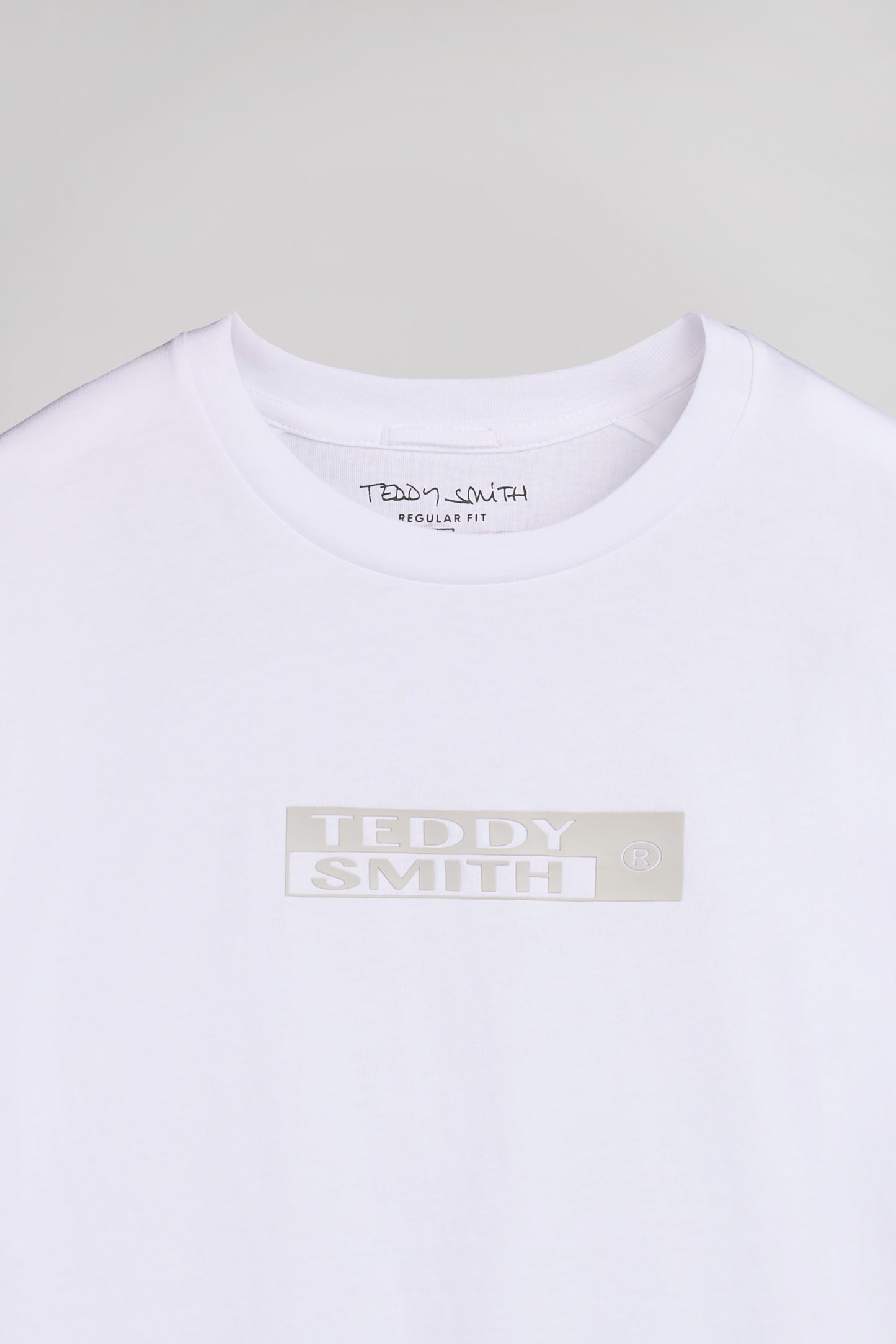 T-shirt col rond T-JOHN ML BLANC