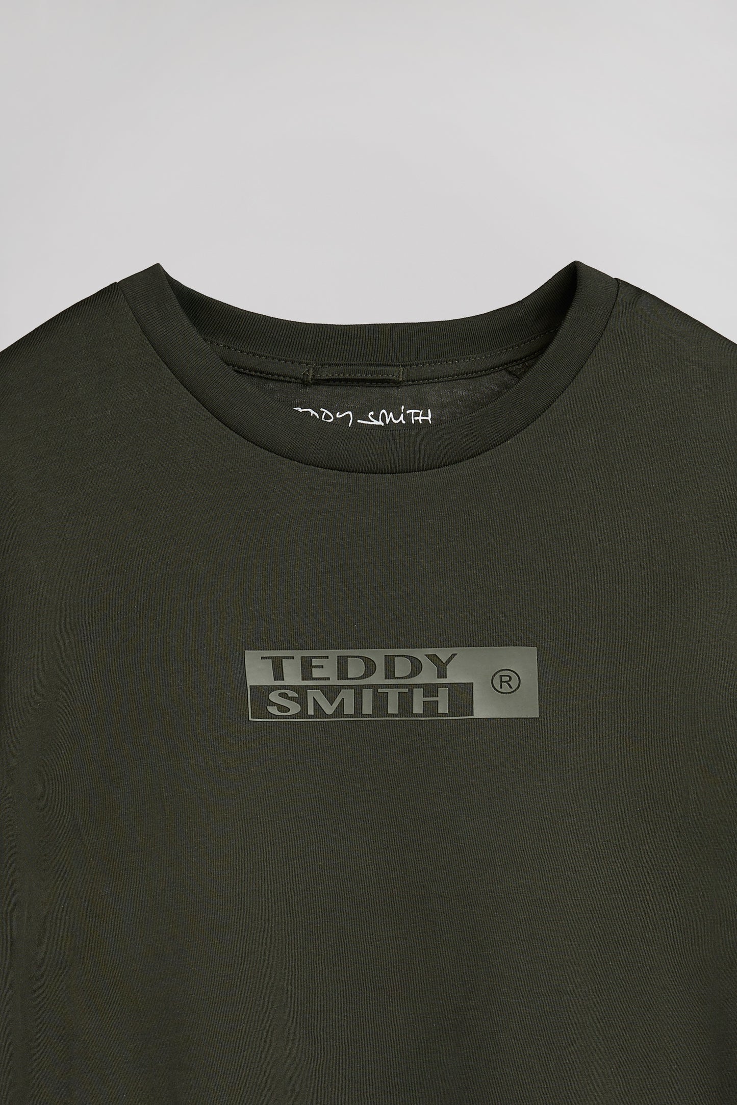 T-shirt col rond T-JOHN ML DEEP KAKI