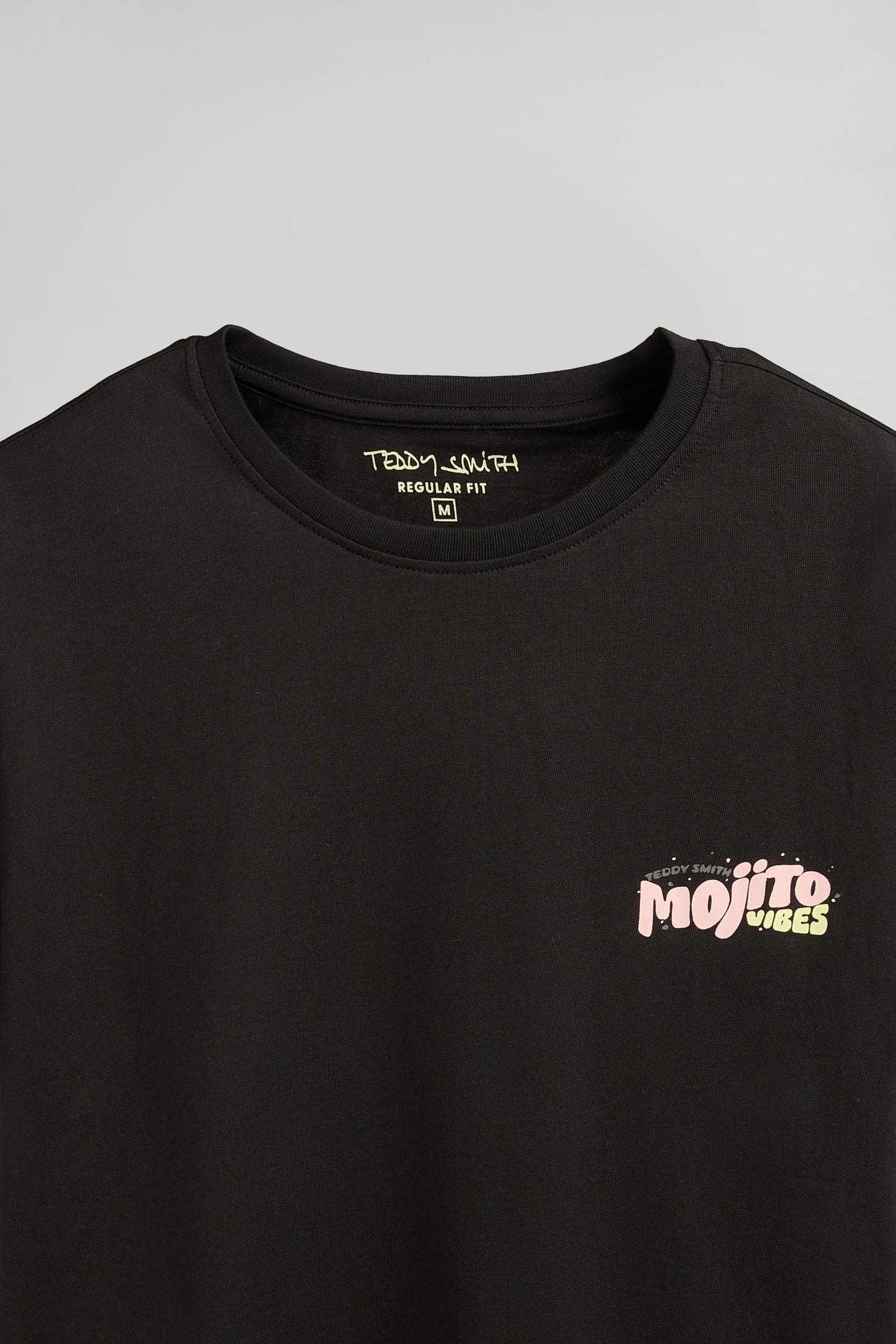 T-shirt col rond T-MOJITO MC CHARBON