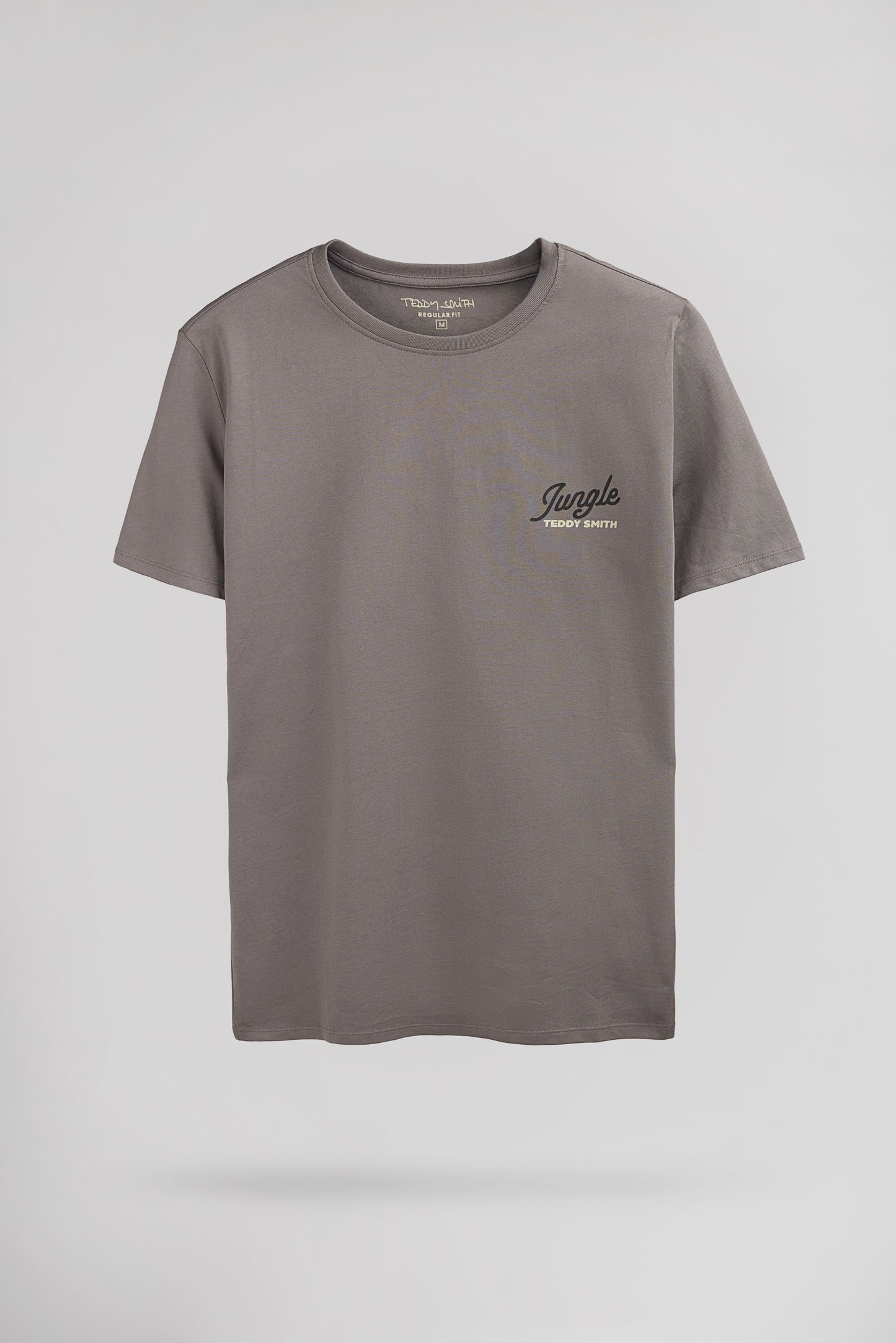 T-shirt col rond T-TROPICAL MC GRIS ARDOISE