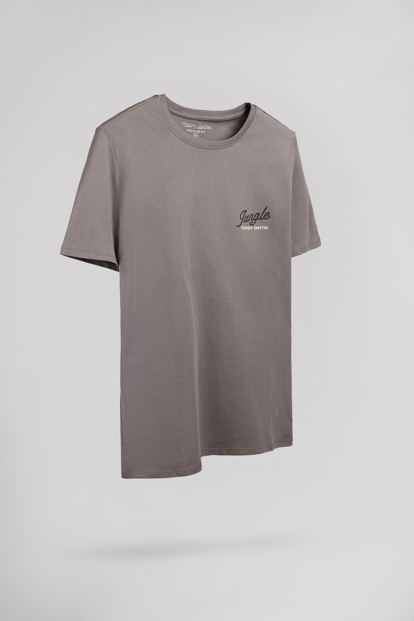 T-shirt col rond T-TROPICAL MC GRIS ARDOISE