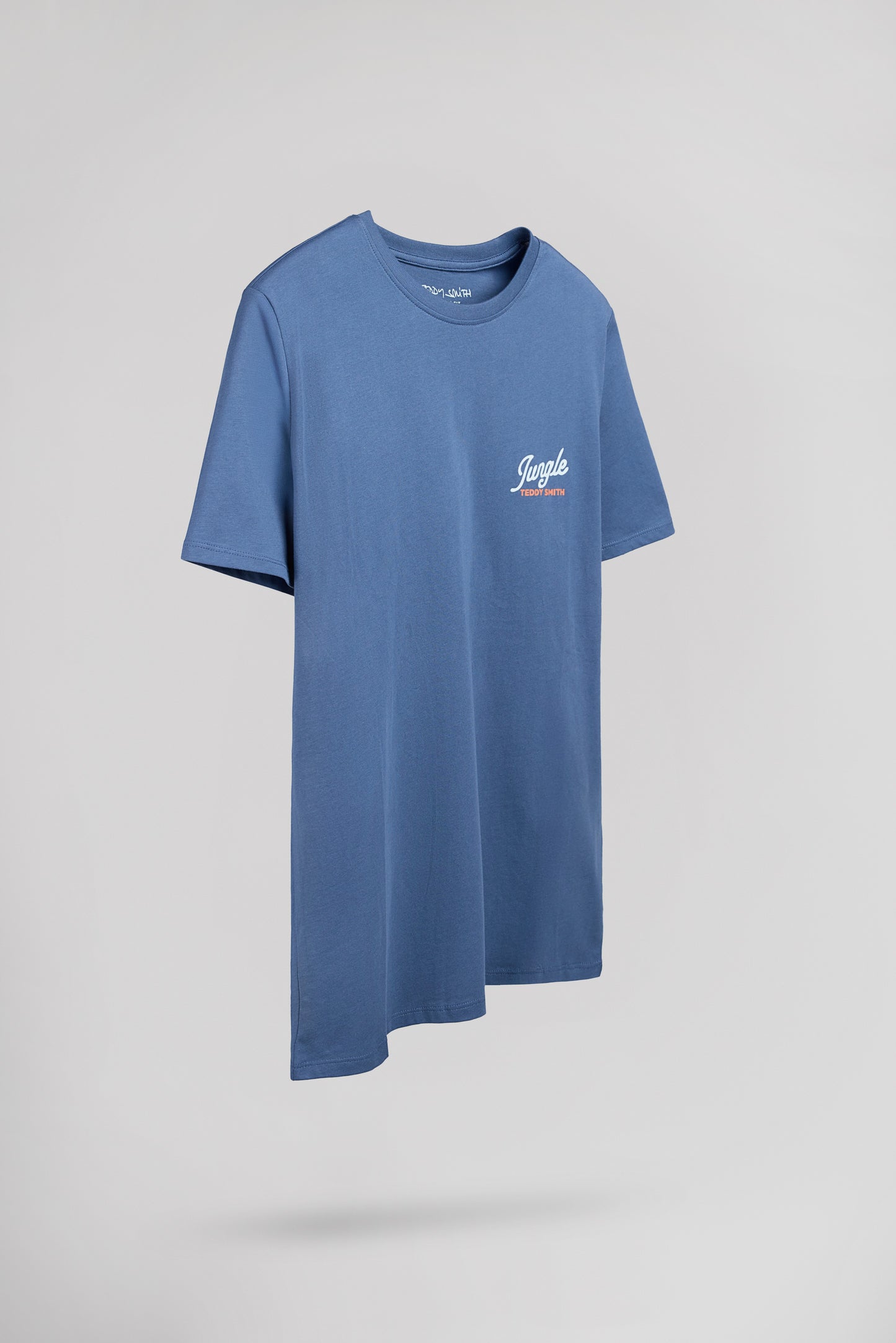 T-shirt col rond T-TROPICAL MC FADED INDIGO