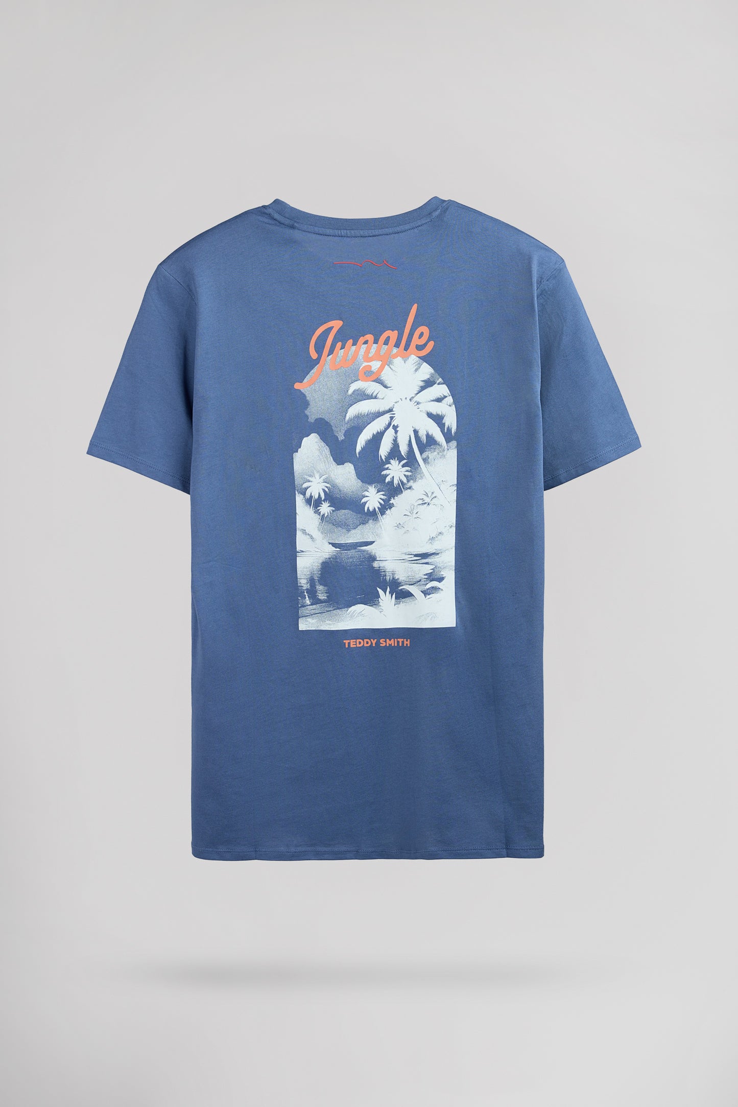 T-shirt col rond T-TROPICAL MC FADED INDIGO