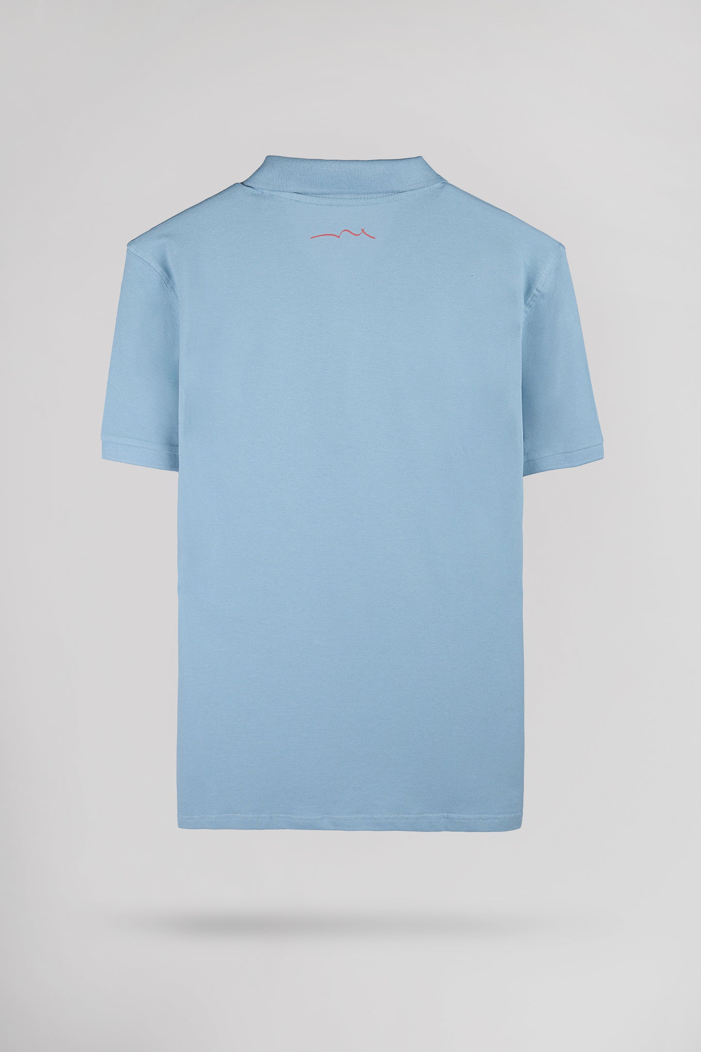 Polo piqué P-ALBAN MC BLEU GRIS