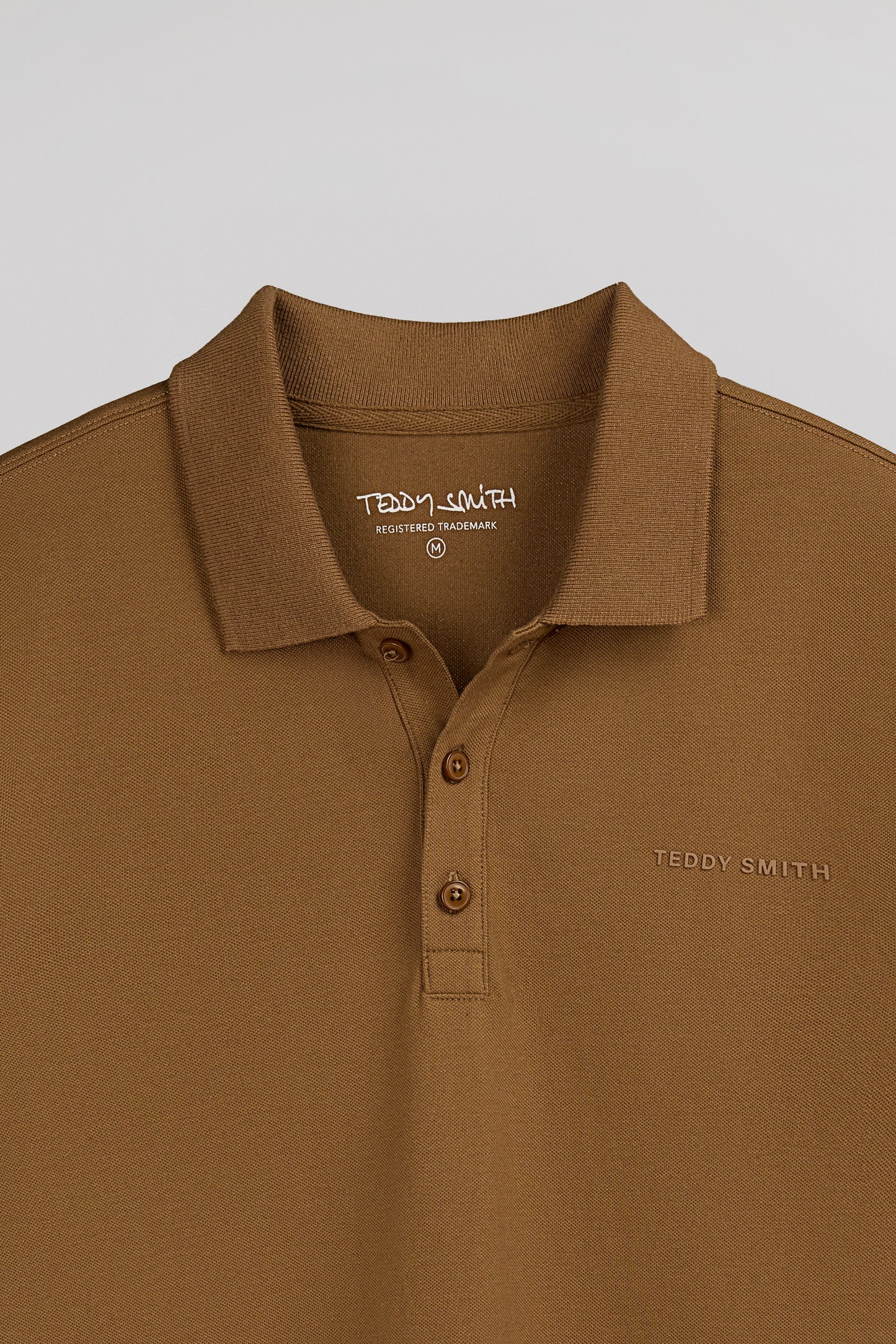Polo piqué P-ALBAN MC NOISETTE